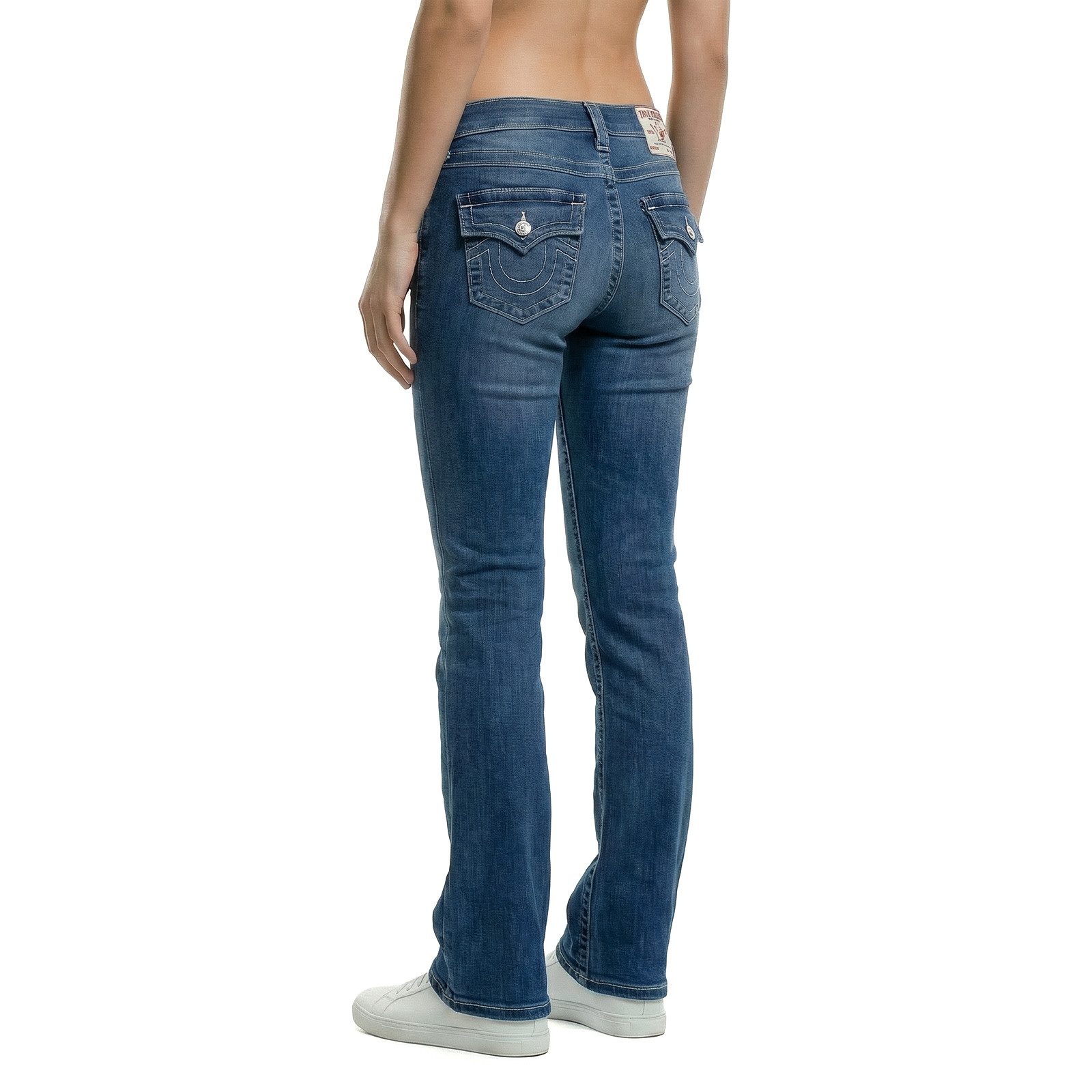True Religion Bootcut-Jeans Jeans True Religion Joey LR Flare Flap Kontrastnähte