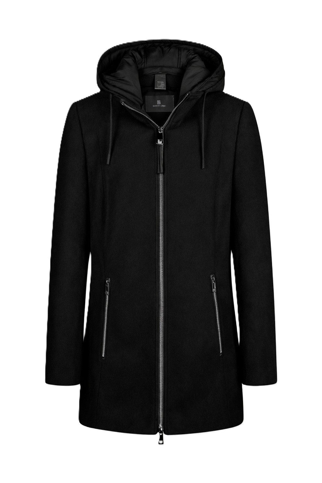 Barbara Lebek Wolljacke Jacke mit Kapuze - Lange Übergangsjacke - Damen Jacke