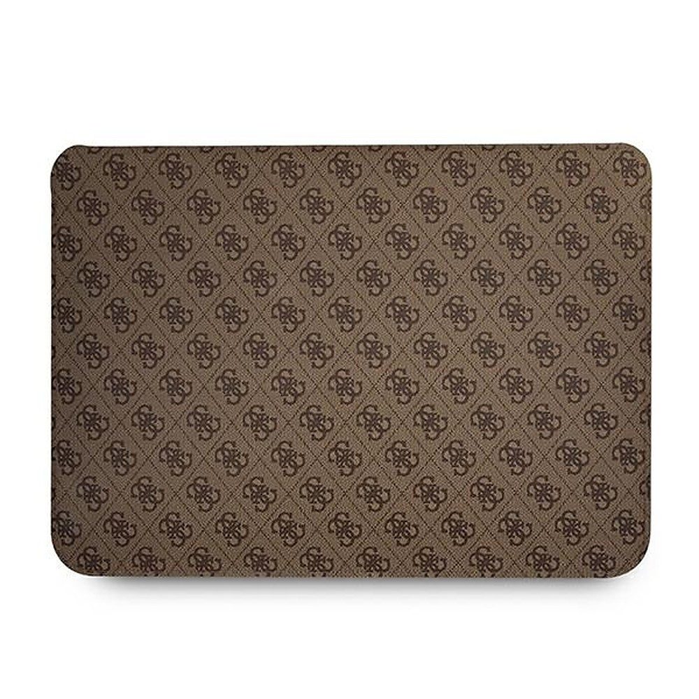 Guess Laptoptasche Notebookhülle Schutzhülle (Spar-Set, 1-tlg), Saffiano-Optik, goldfarbenes 4G-Logo