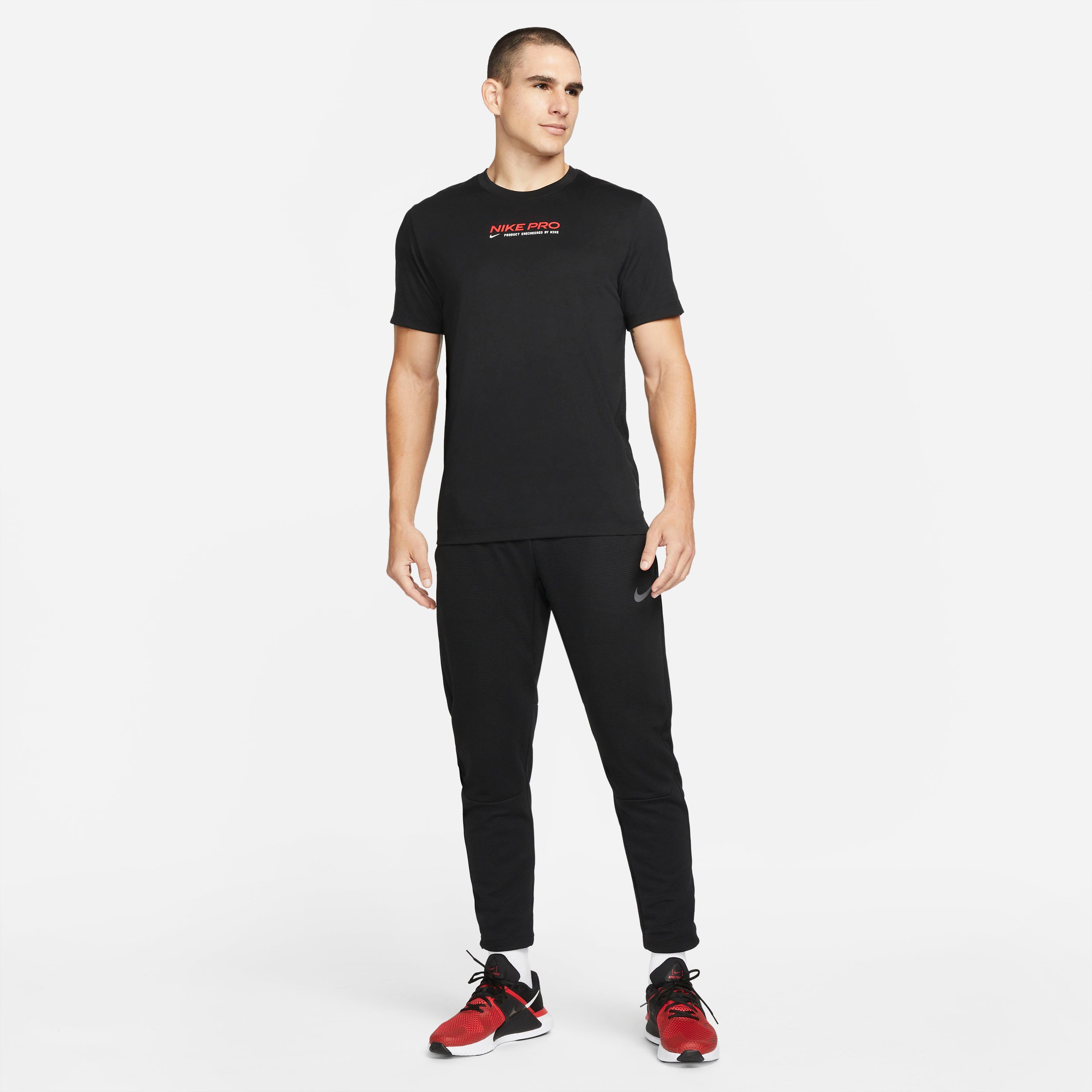 Pro Nike BLACK Trainingsshirt Men's Dri-FIT T-Shirt Training