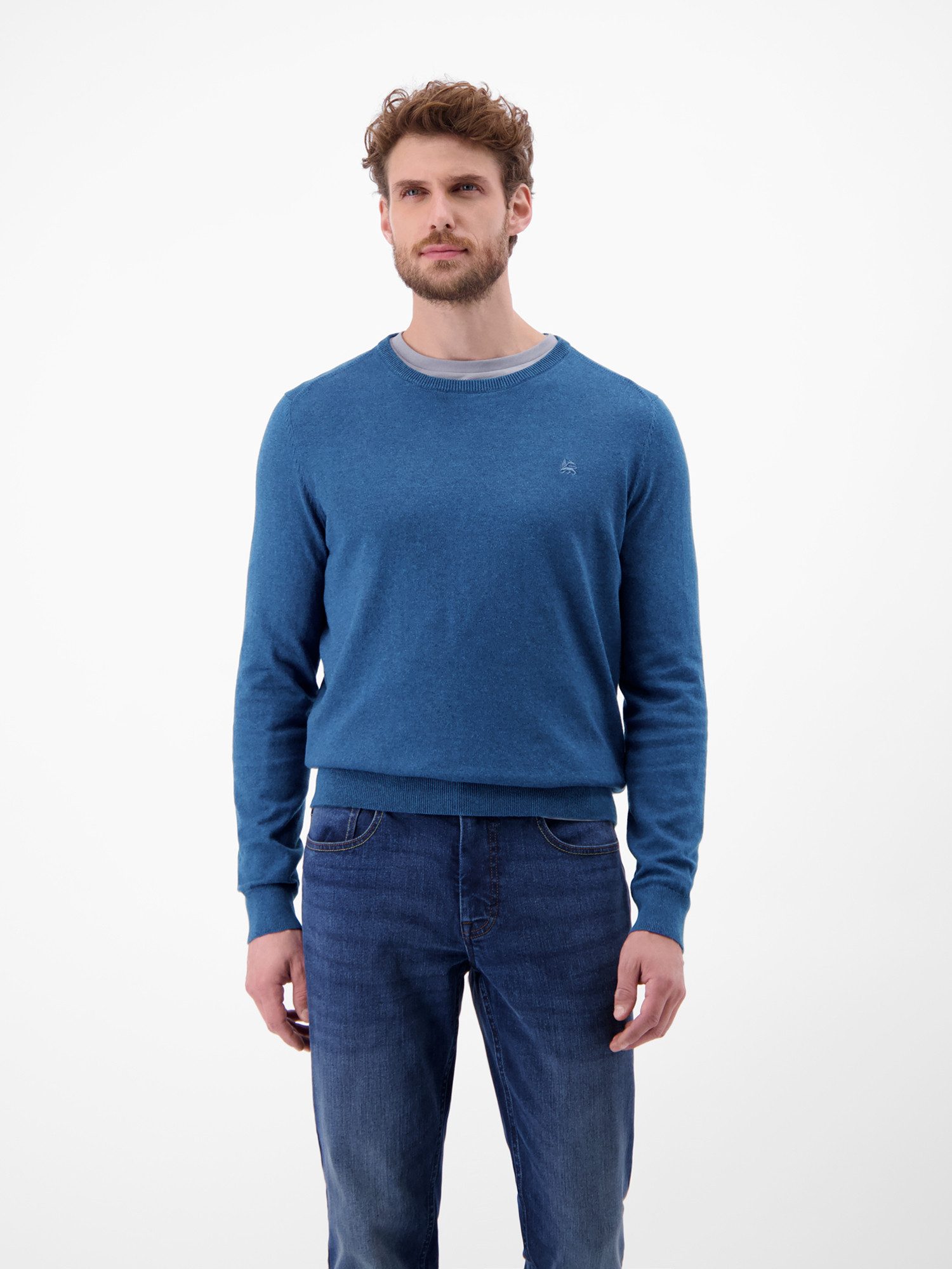 LERROS Strickpullover LERROS Herren Basic Strickpullover günstig online kaufen