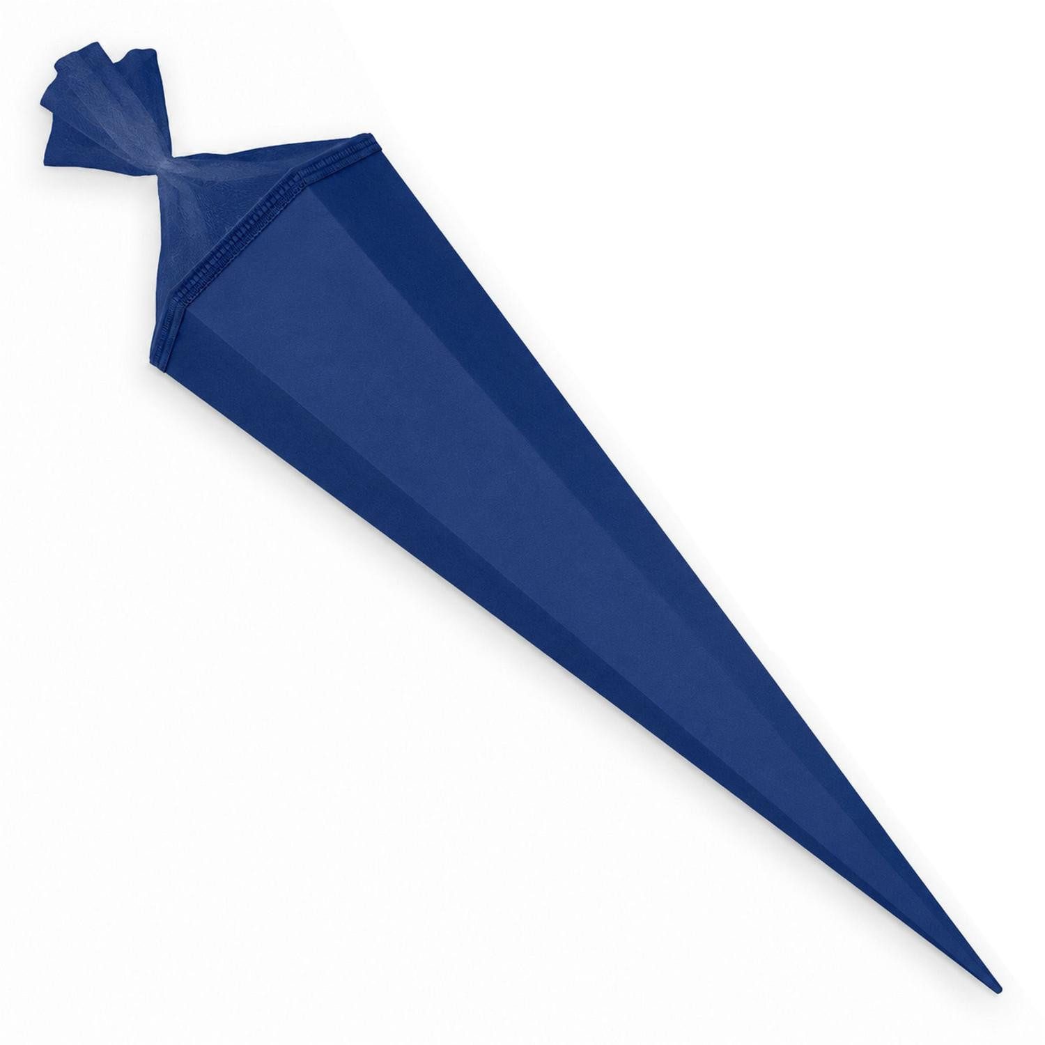 itenga Schultüte itenga DEKO-SET FUSSBALL blau weiß mit Bastel SCHULTÜTE 85 cm sechseck