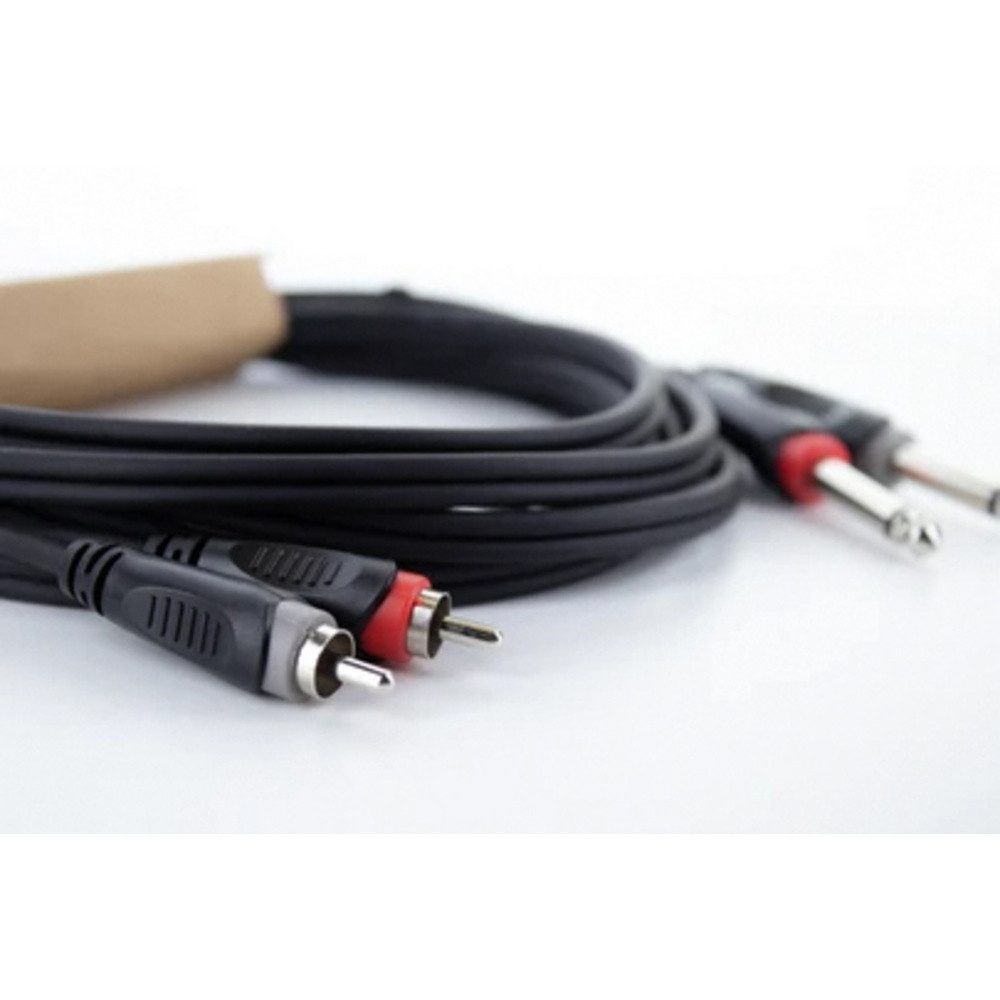 Cordial Cordial 14841 Klinke / Cinch Audio Anschlusskabel [2x Klinkenstecker 6 Audio- & Video-Kabel, (300.00 cm)