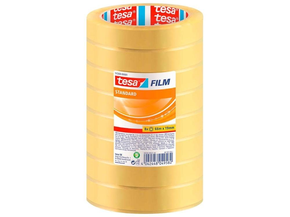 tesa Klebeband tesa Klebefilme 'budget', 19 mm x 66 m, 8 Stk. (8-St)