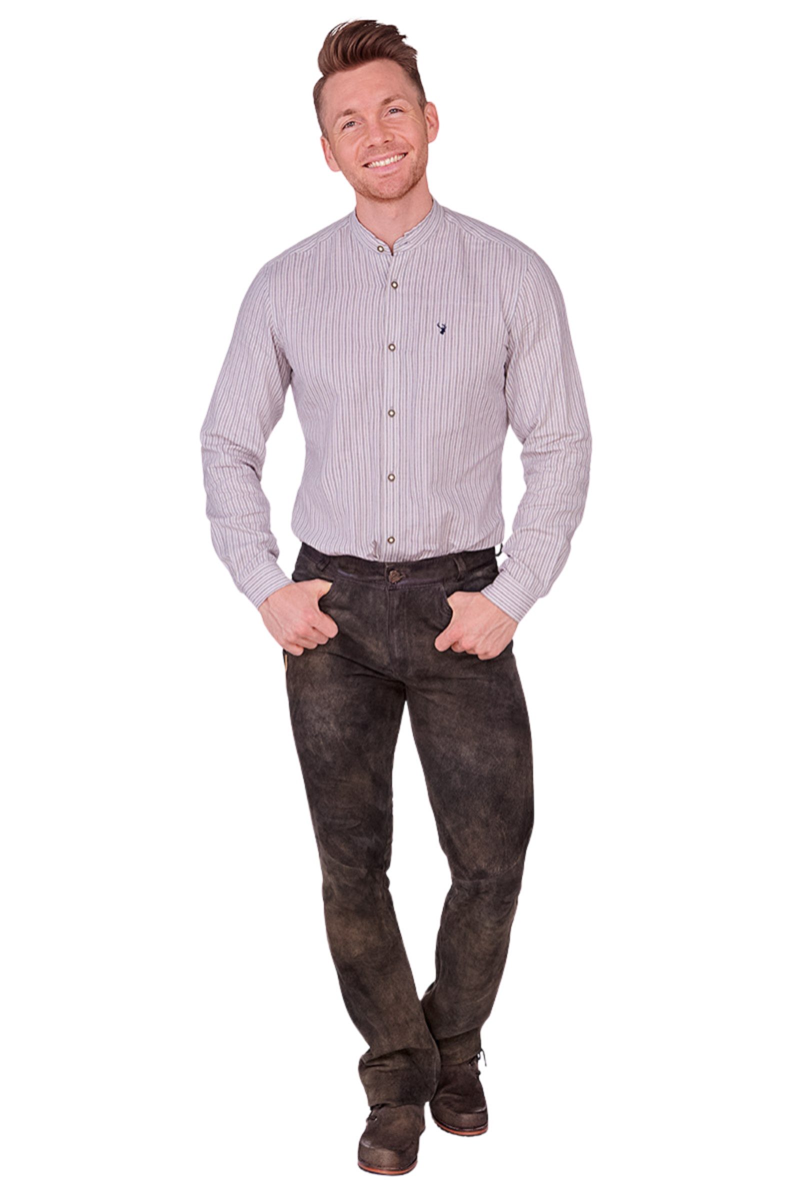 Maddox Trachtenlederhose Lederhose lang - FLORINUS - smoke II günstig online kaufen