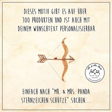 Mr. & Mrs. Panda Poster DIN A5 Sternzeichen Schütze - Weiß - Geschenk, Astrologie, Bild, Wand, Sternzeichen Schütze (1 St), Detailreiche Designs