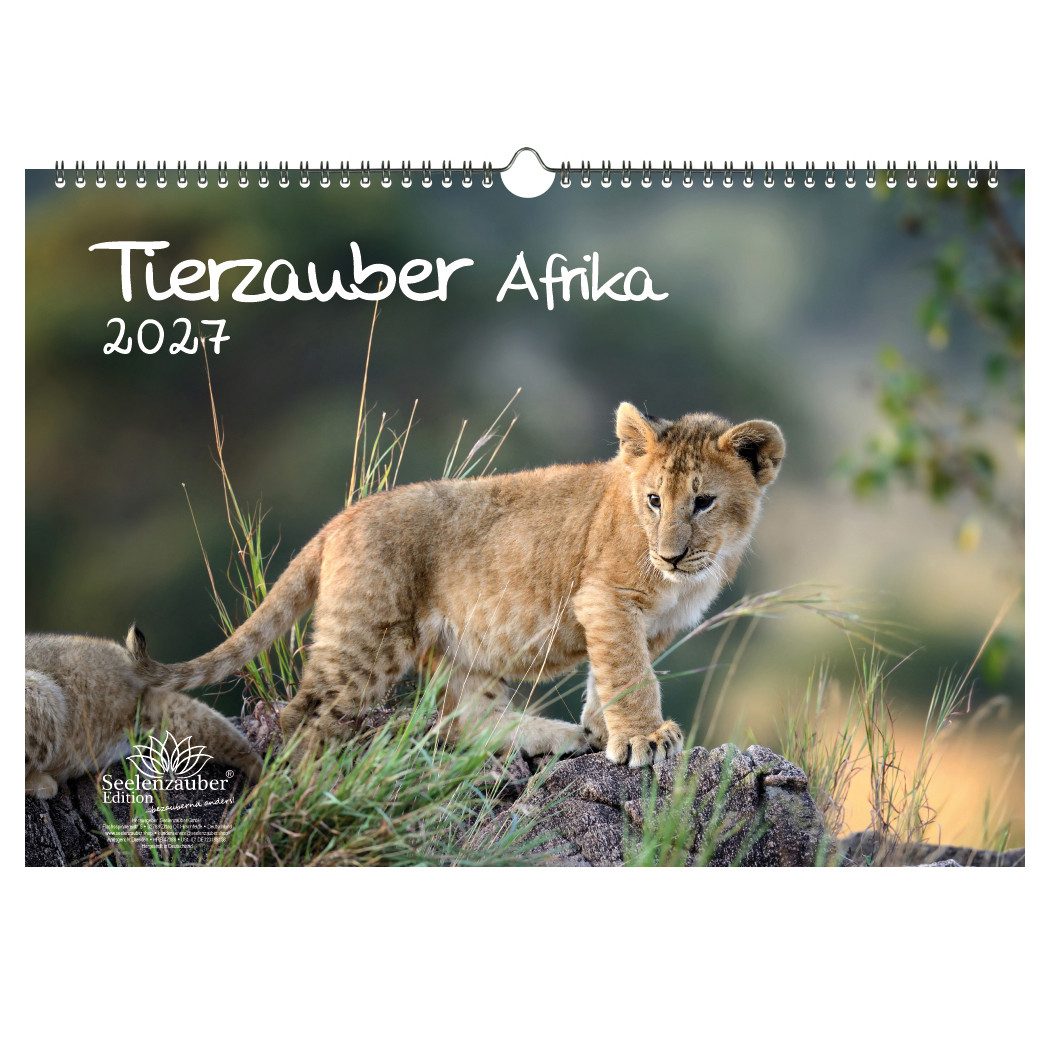 Seelenzauber Wandkalender Tierzauber Afrika DIN A3 Kalender 2027 Tiere aus Afrika - Seelenzauber