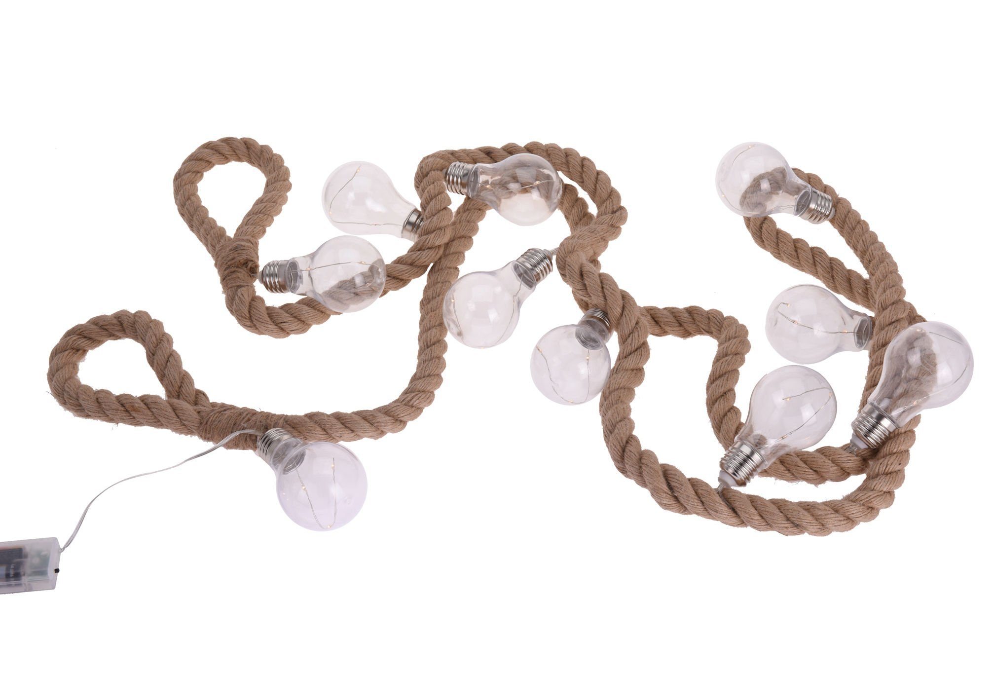 Spetebo LED-Girlande Glühbirnen Lichterkette auf Seil warm weiß- 30 LED, 30 günstig online kaufen