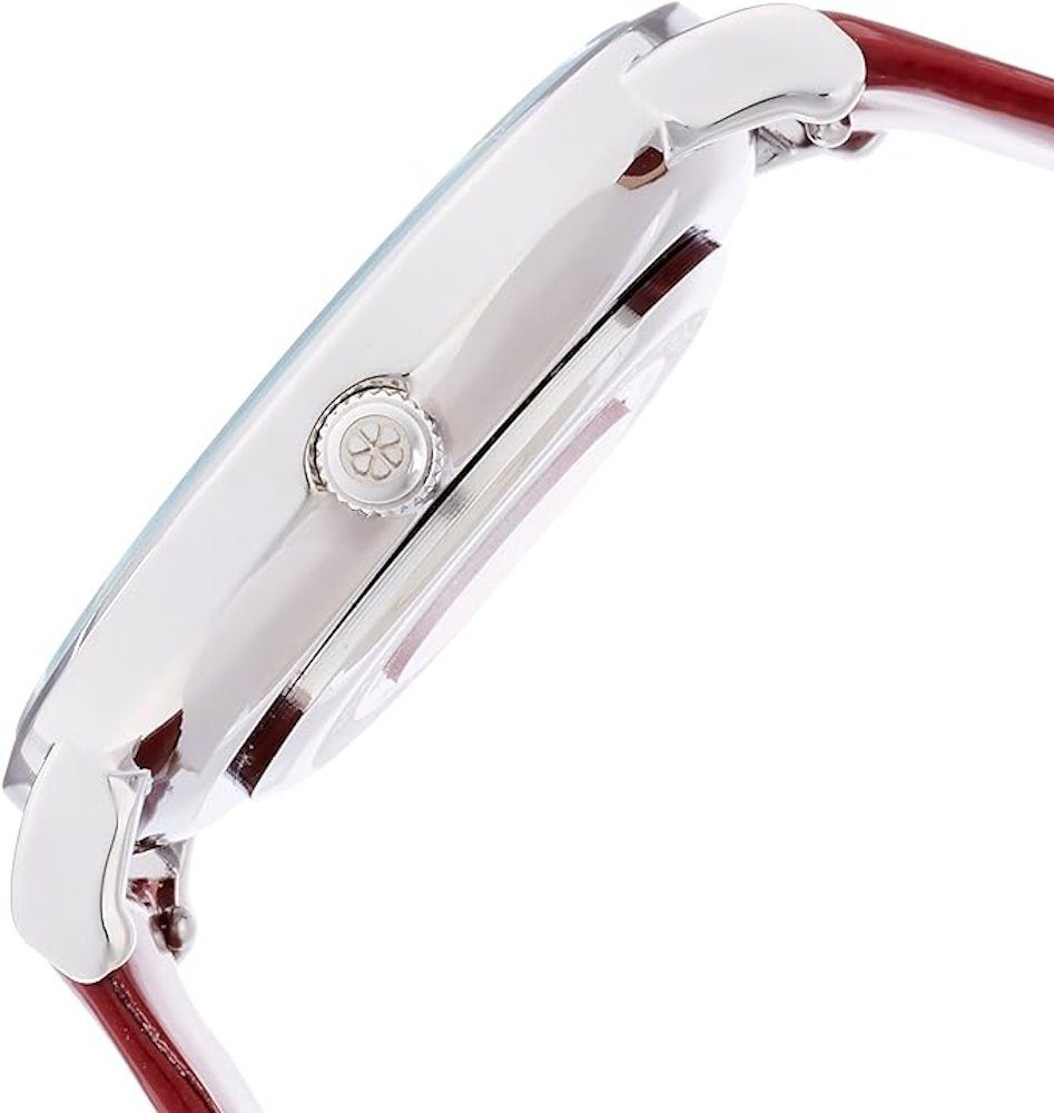 Leder-Armband, Quarzuhr echtes MANGOSTEEN 36 (Set, Mangosteen, Damen-Armbanduhr, Mineralglas, mm, 1-tlg., Edelstahl-Armband), Wasserdicht