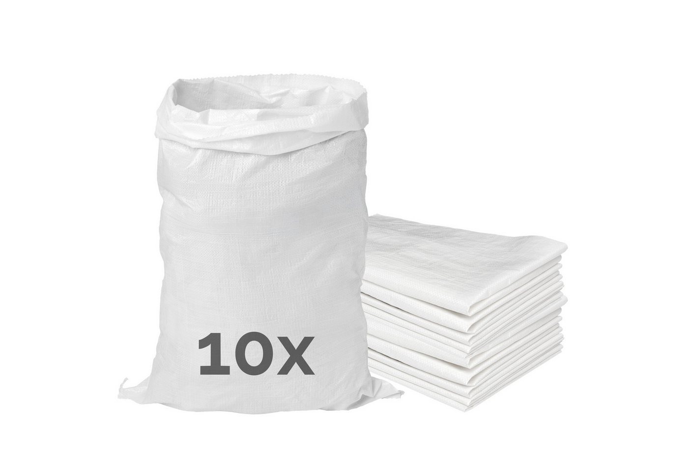 Garronda Gewebesack Polypropylensack für Sand, Lagerung, reißfest, 25 und 50 kg GD-0161, vielseitig einsetzbar: Gewebesäcke Gartensack Hochwasserschutz