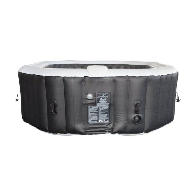 HOME DELUXE Whirlpool DROP, ⌀ 185 cm, Höhe 65 cm, 130 Luftdüsen – inkl. Abdeckung, Reparaturset