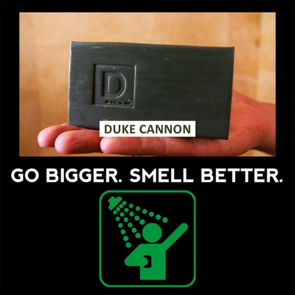 Lump gr Cannon den of 300 Ass Coal- Brick Feste Soap Männerseife Seifenstück USA, Duke Big aus Echte Duschseife of