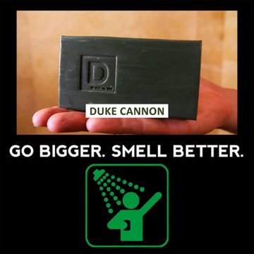 Duke Cannon Feste Duschseife Big Ass Brick of Soap BOURBON SOAP- Echte Männerseife aus den USA, 300 gr Seifenstück