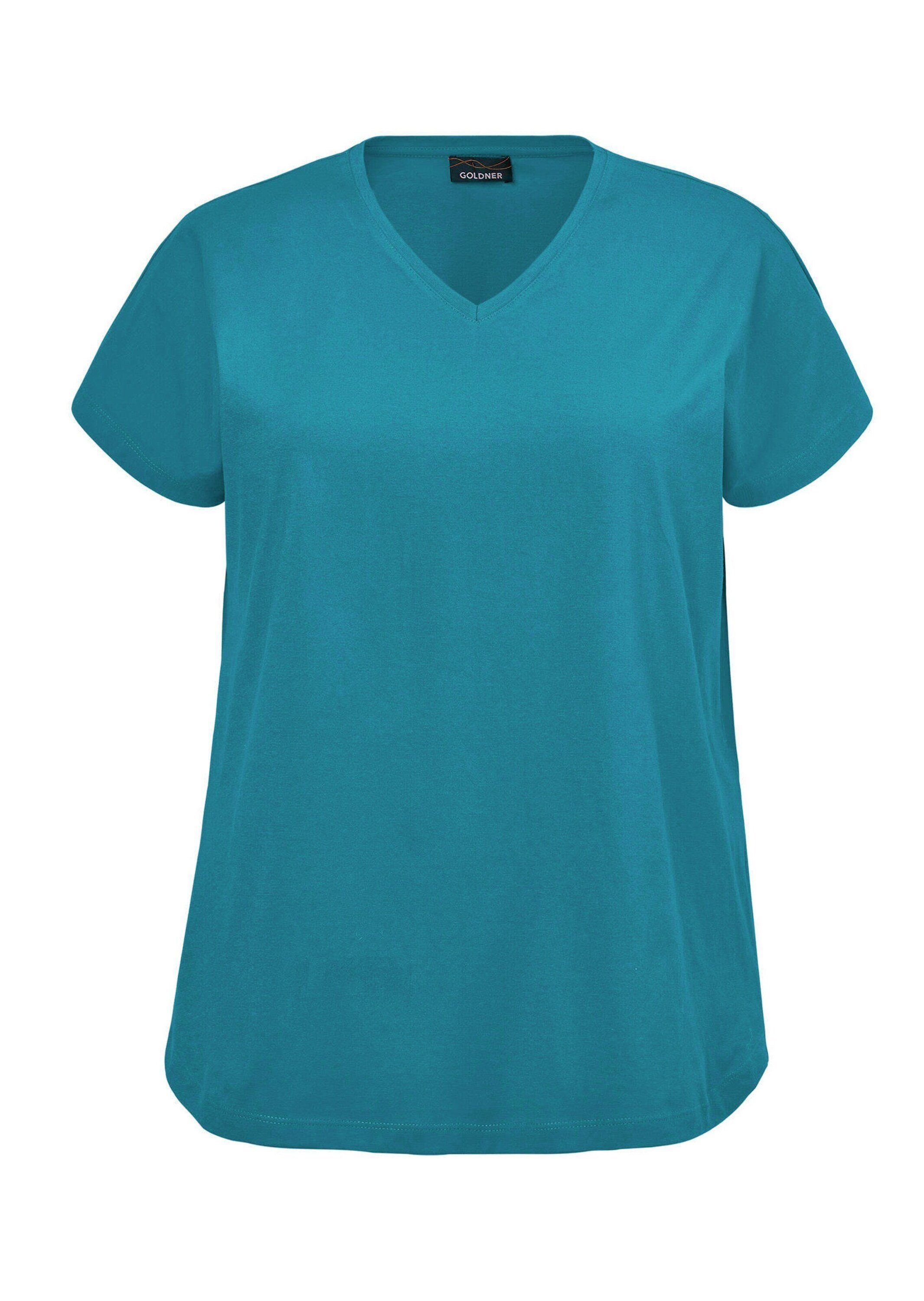 T-Shirt Luftiges Shirt mit schmaler Blende