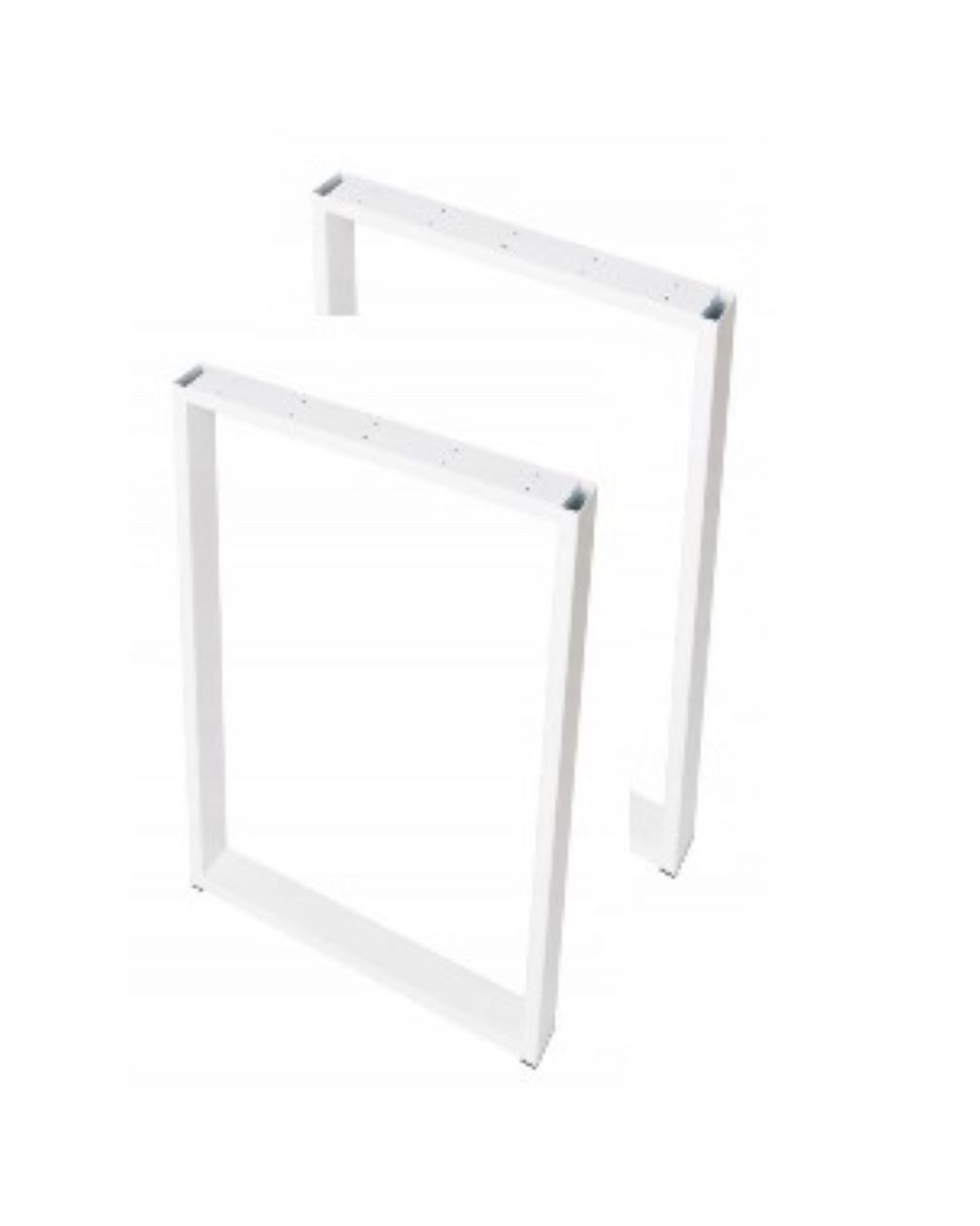 Maja Möbel Tischbein 2er Sets, Metall, weiß, anthrazit, Grau, Superfest, formschön, DIY