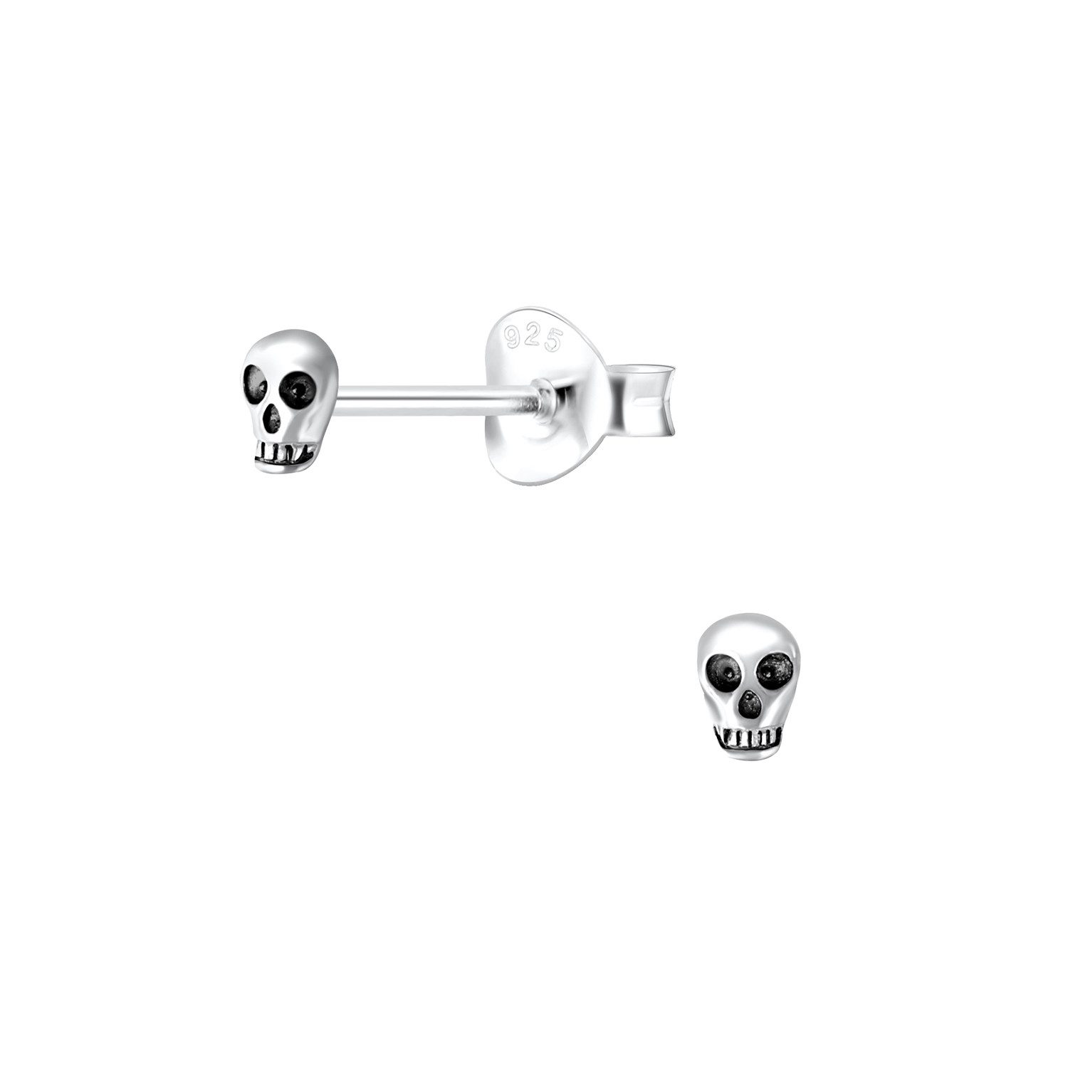 Ohrring-Set Totenkopf Ohrringe 925 Silber