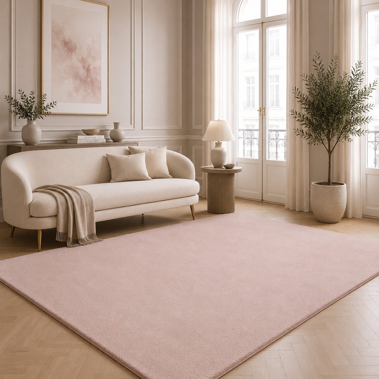 the carpet Teppich kuschelig & Super Soft, Anti-Rutsch Unterseite, rechteckig, Höhe: 16 mm, Waschbar bis 30 Grad, Felloptik, Wohnzimmer Teppich, Kundenliebling