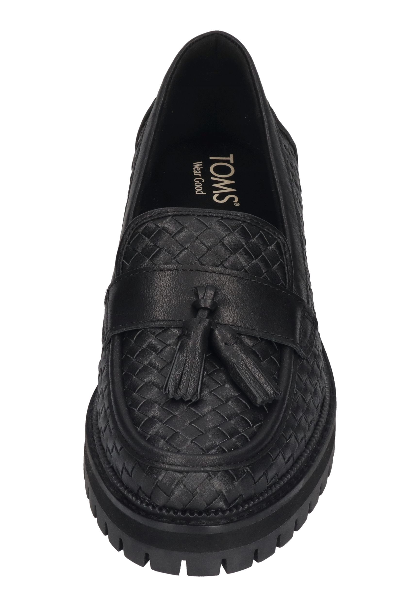 TOMS CARA WOVEN Schnürschuh Black