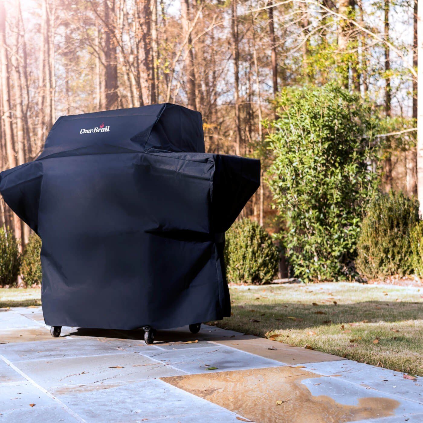 Char-Broil Grillabdeckhaube Premium Wetterschutzhaube für 3-Brenner-Grills BBQ Elegant