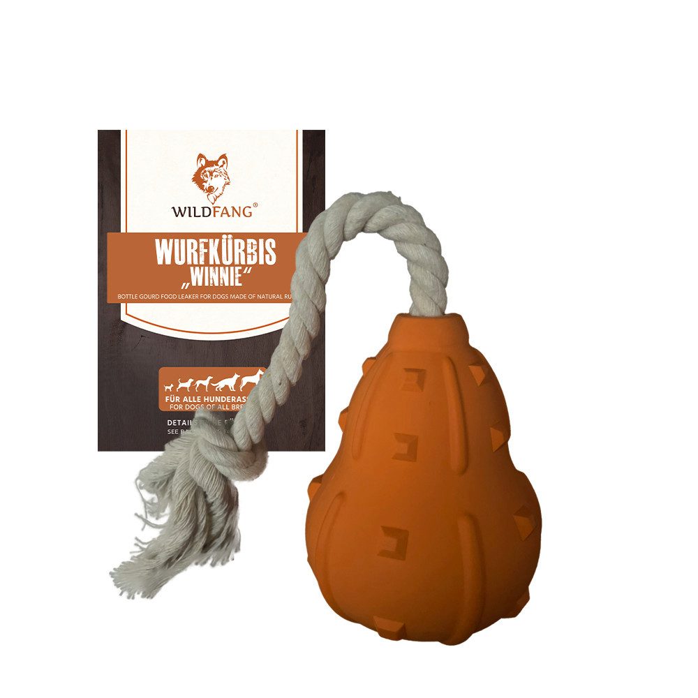 Wildfang Kauspielzeug Kauspielzeug Wurfkürbis "Winnie" - 100% Naturkautschuk