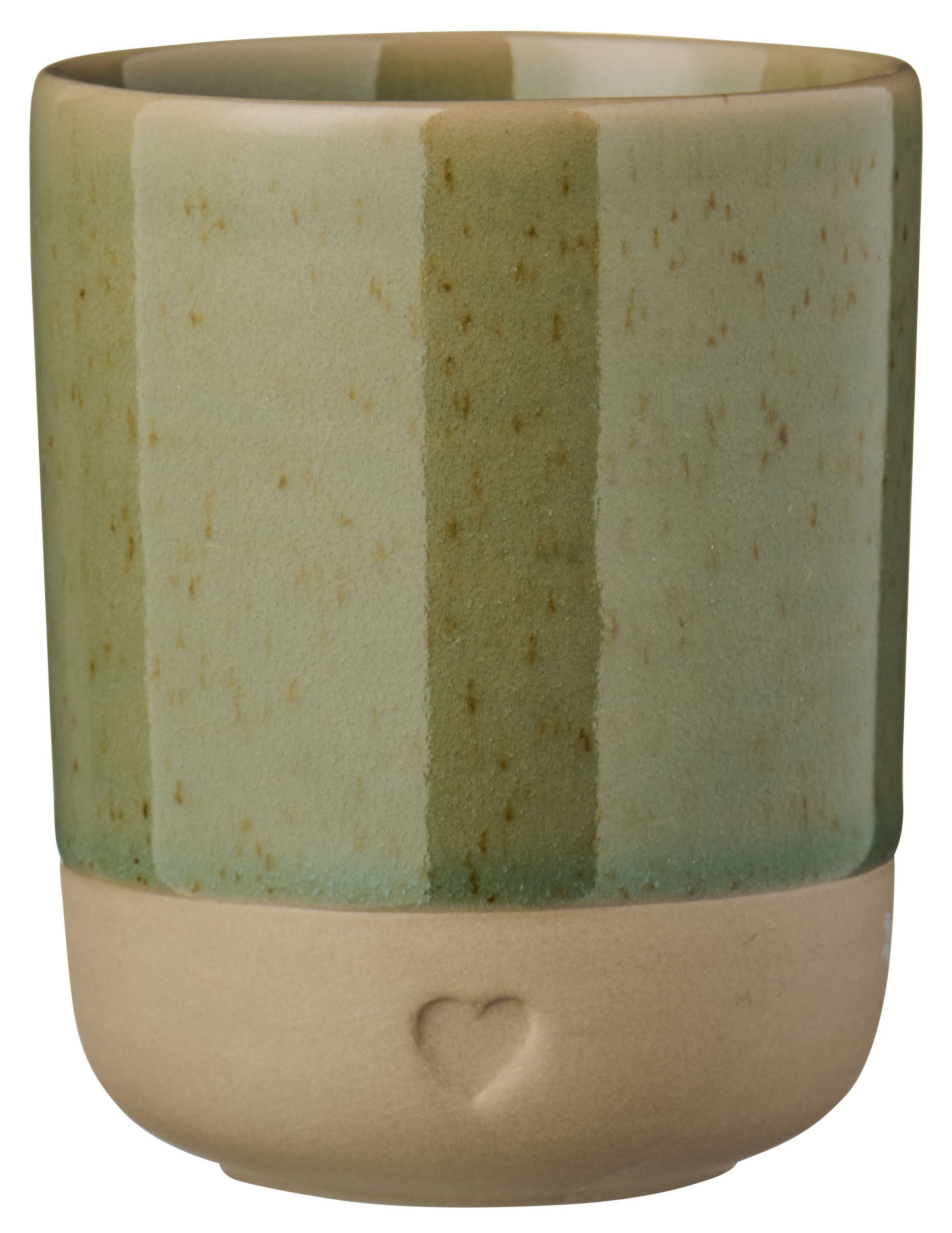 Ib Laursen Becher Farbauswahl - Ib Laursen Becher Tasse Steingut mit Herz 190ml 2467, Steingut