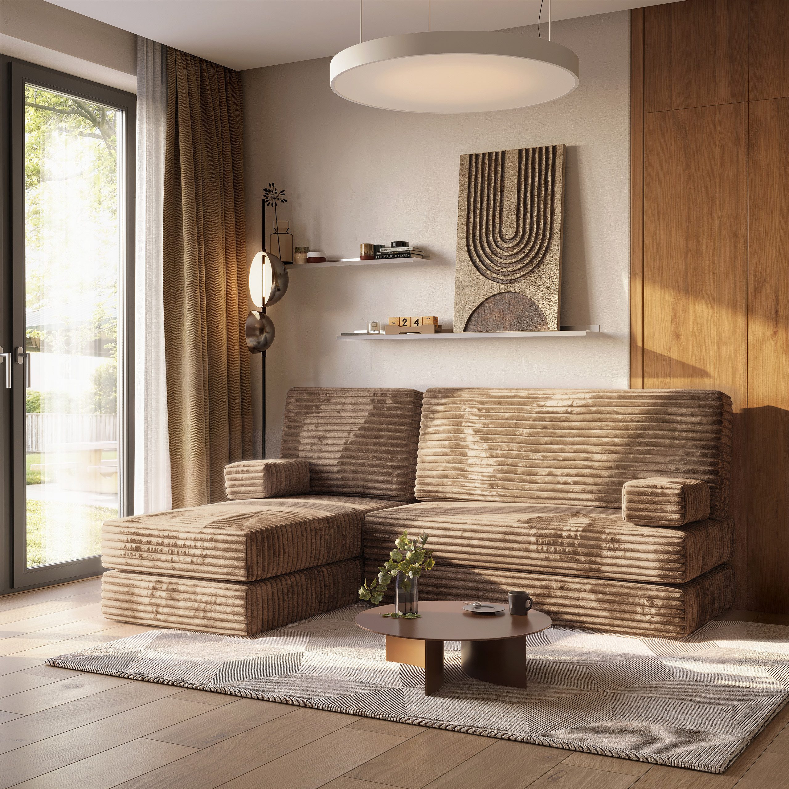 Masseno Ecksofa NOTIA modulares Boneless Sofa mit Schlaffunktion
