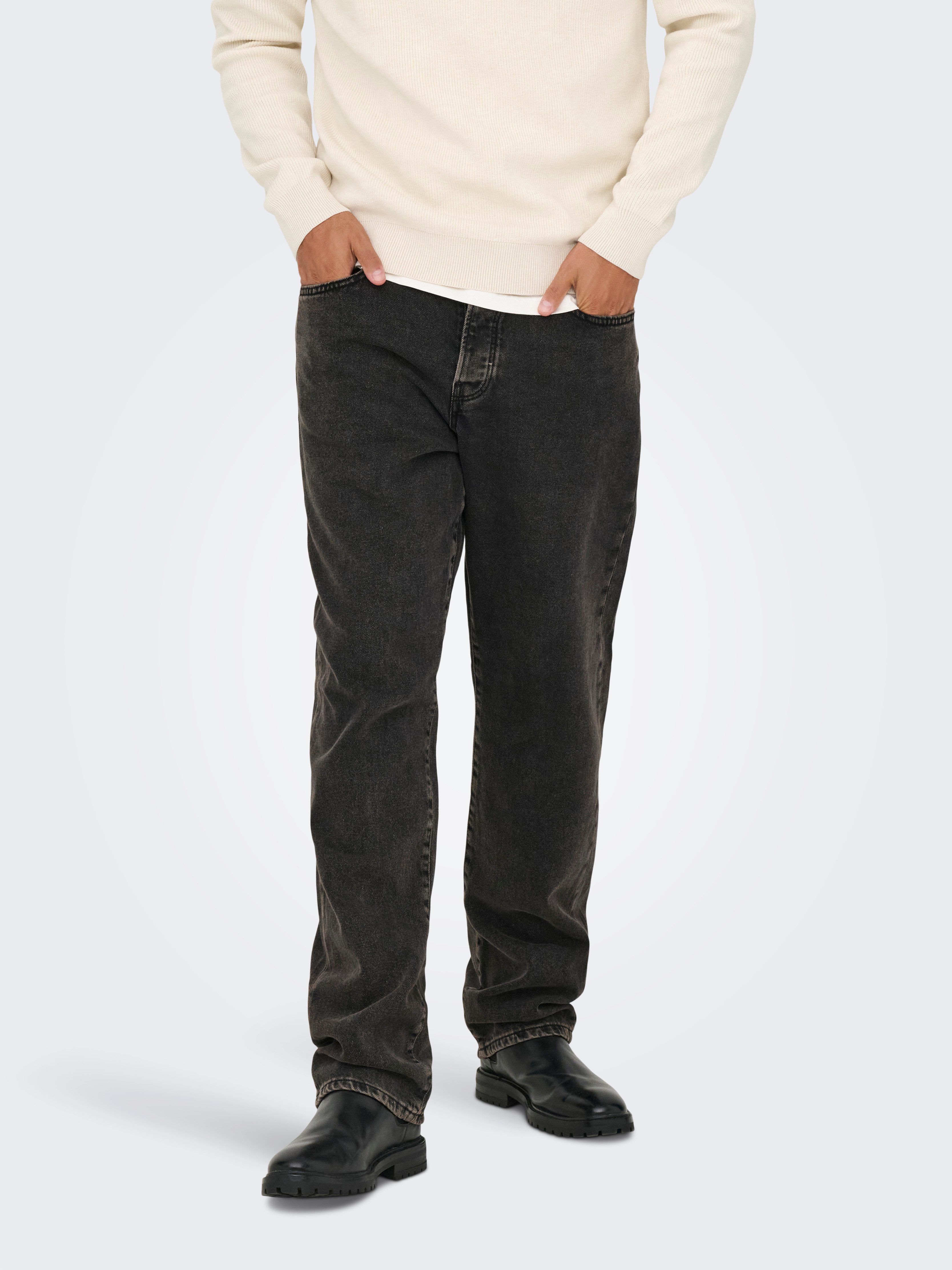 ONLY & SONS Regular-fit-Jeans ONSEDGE STRAIGHT BOX TAI DNM MU OTL günstig online kaufen