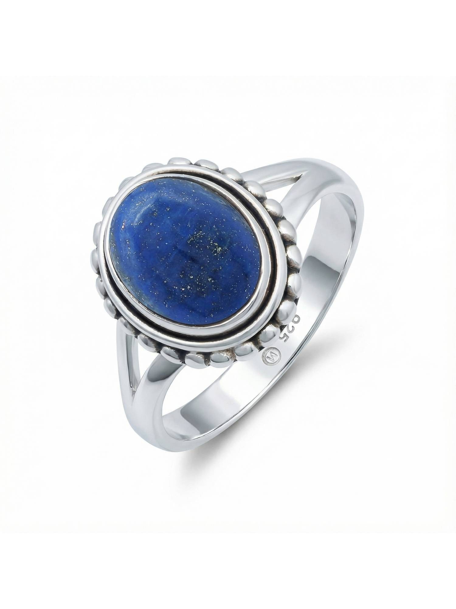 Silberring GAMSA aus 925 Silber mit Lapis Lazuli