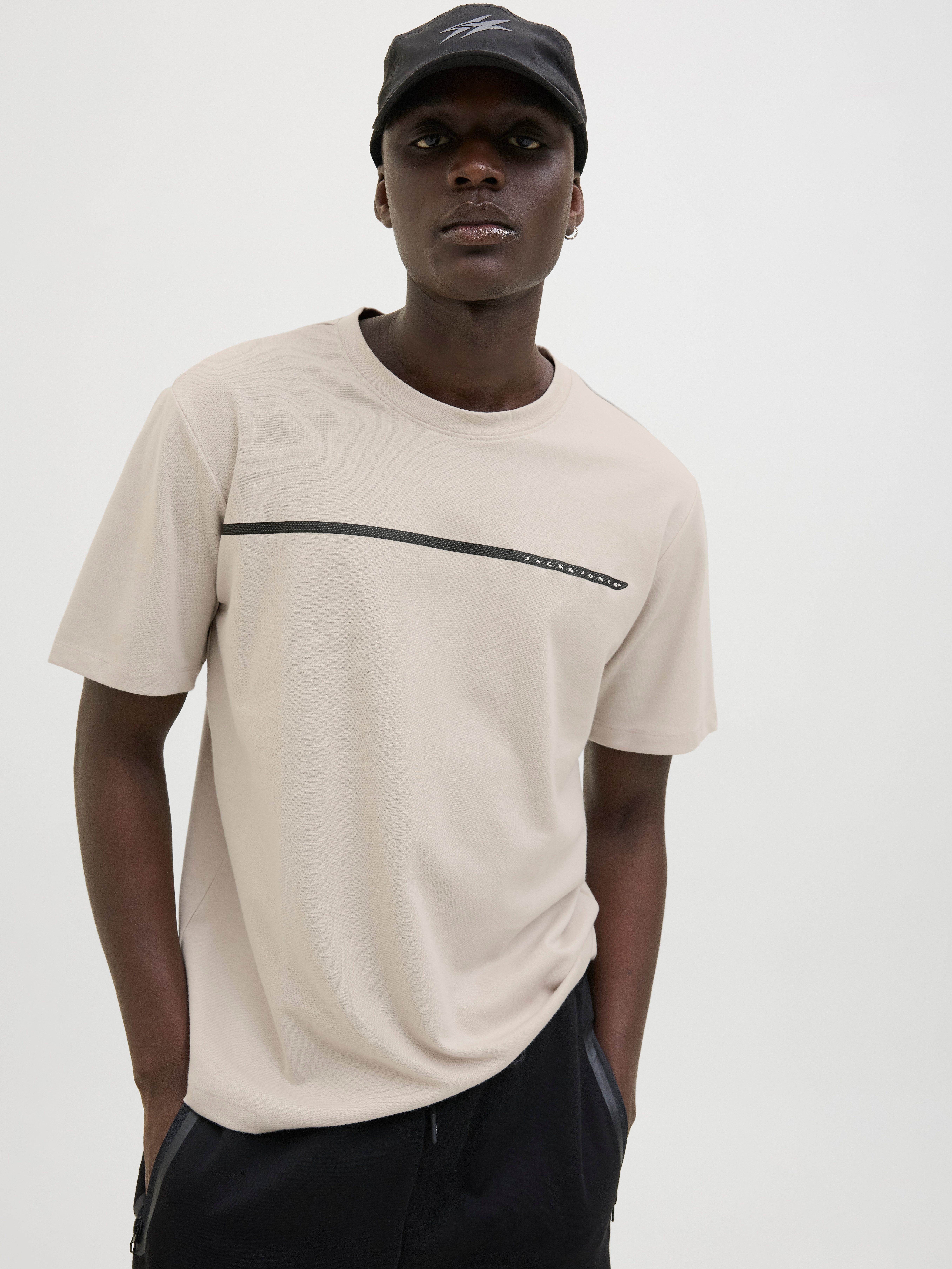 Jack & Jones T-Shirt JCOFUSION FULL BRANDING TEE SS CREW NOOS günstig online kaufen