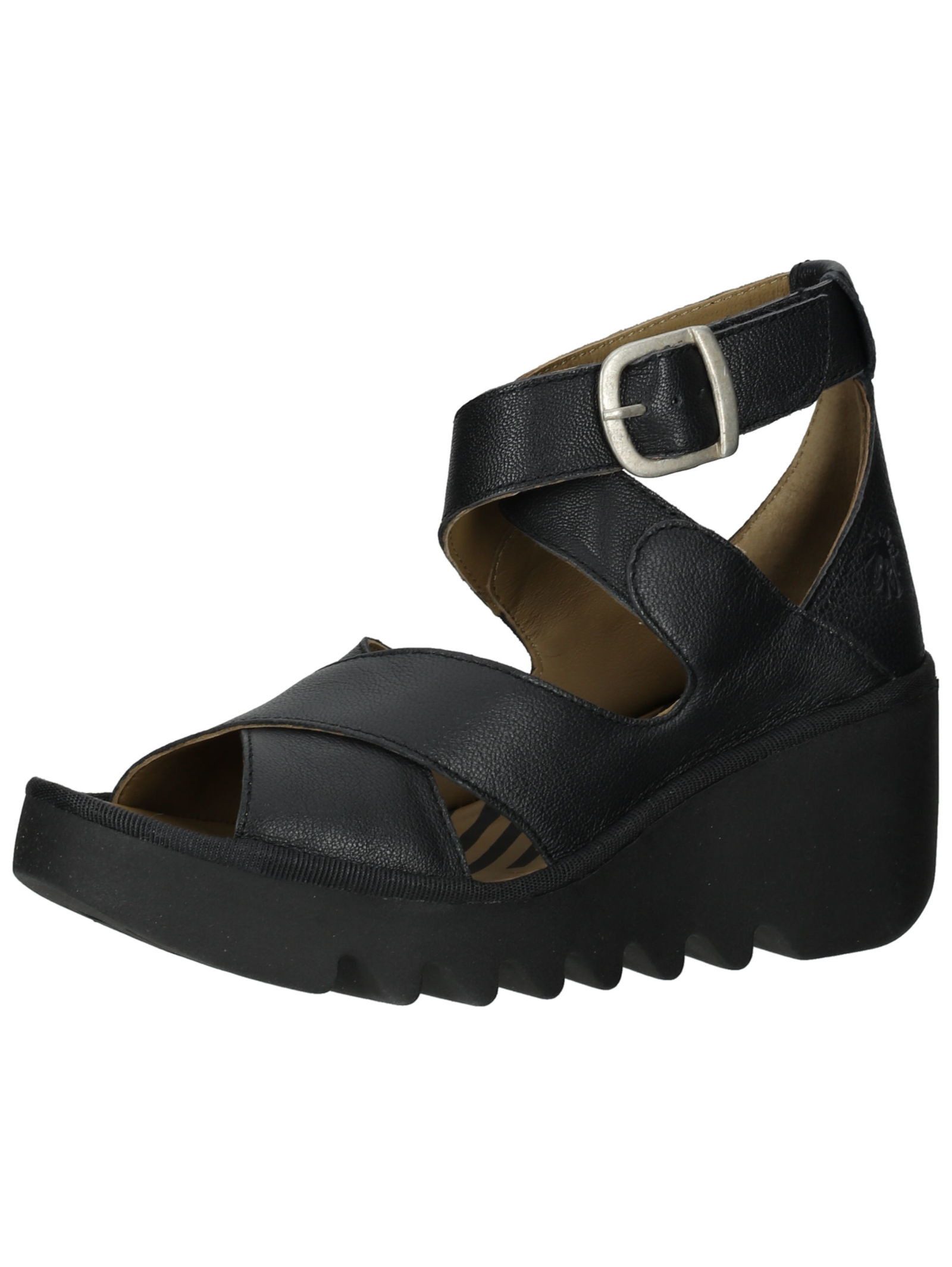 Fly London Sandalen Leder Keilsandalette