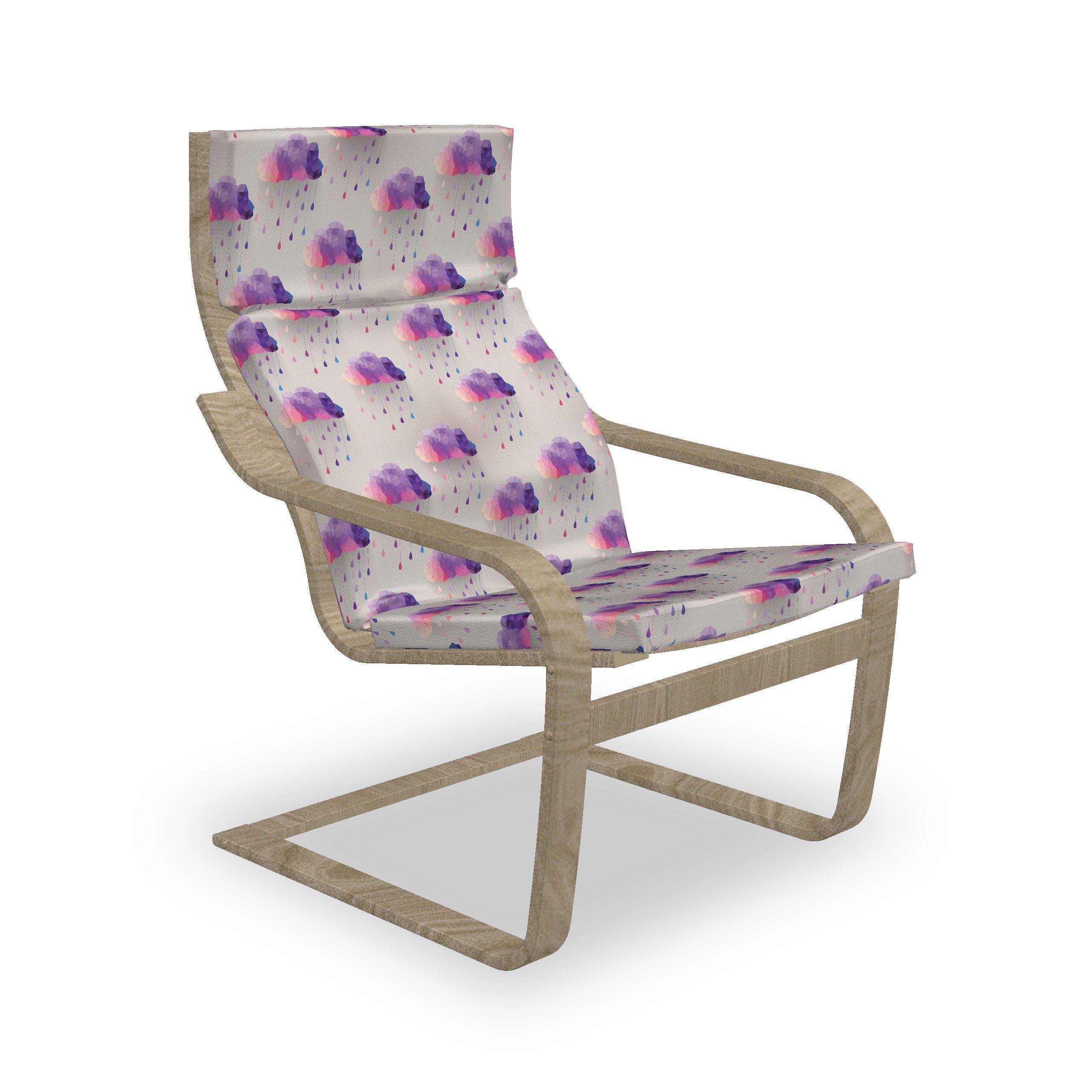 Abakuhaus Stuhlkissen Sitzkissen mit Stuhlkissen mit Hakenschlaufe und Reißverschluss, Retro Geometrisches Mosaik Dots