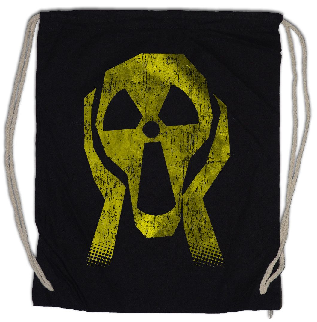 Urban Backwoods Turnbeutel Radioactive Face Turnbeutel Radiation Strahlung Logo Sign Atom Caution (1-tlg), Danger Sign Atomkraft