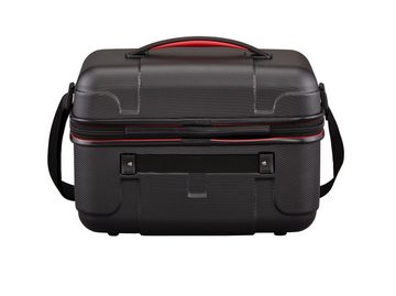 travelite Beautycase schwarzer Travelite Vector Hartschalenbeautycase mit rot abgesetzt