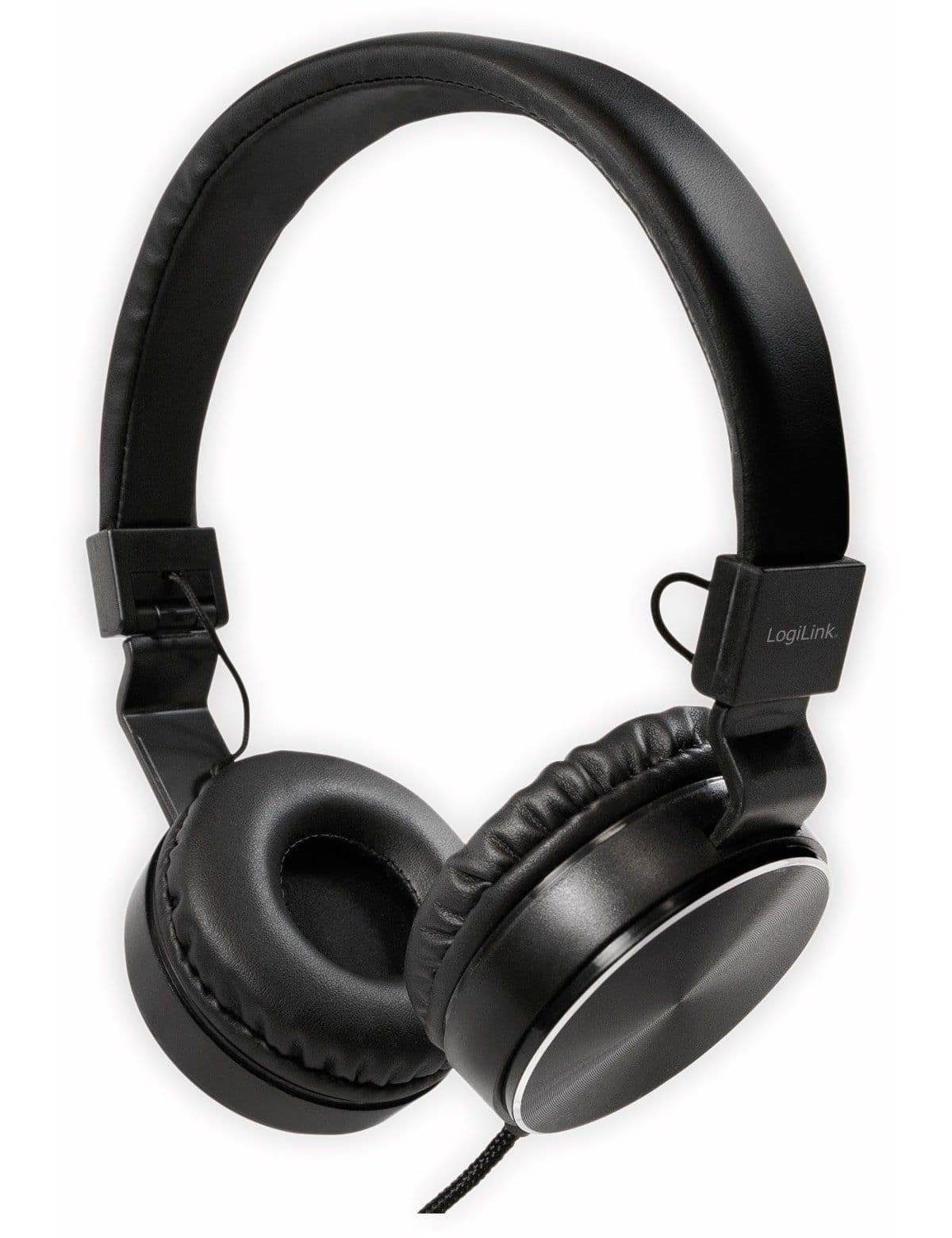 Kopfhörer LOGILINK On-Ear LogiLink Kopfhörer HS0049BK, faltbar
