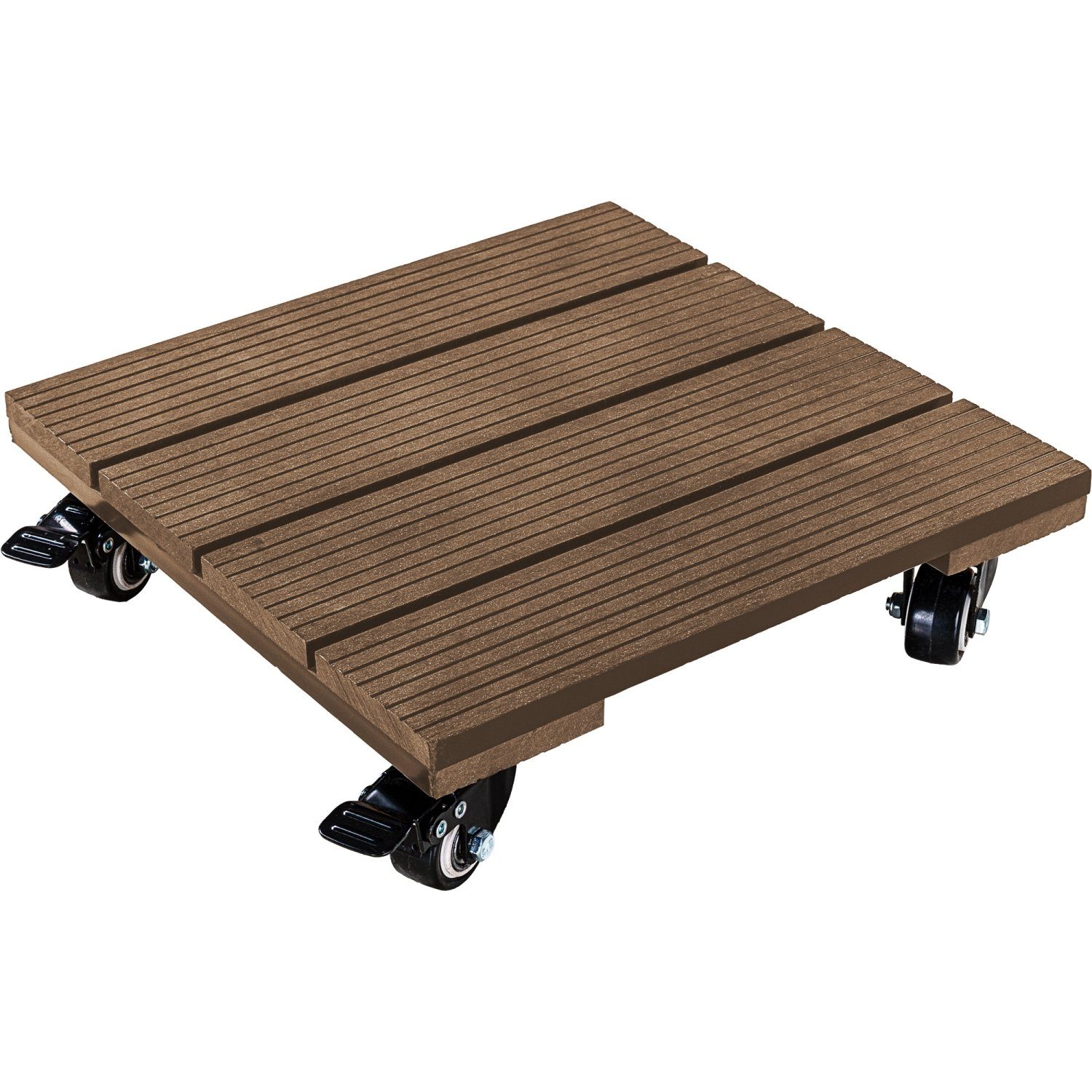 STILISTA Blumentopfuntersetzer WPC Pflanzenroller Blumenroller Rollbrett, günstig online kaufen