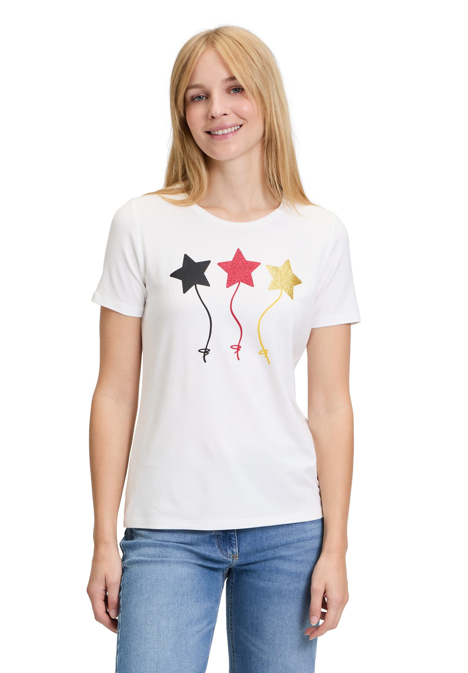 Betty Barclay T-Shirt mit Sternen (1-tlg) Druck