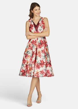 Kleo Abendkleid mit handgezeichnetem Blumenprint