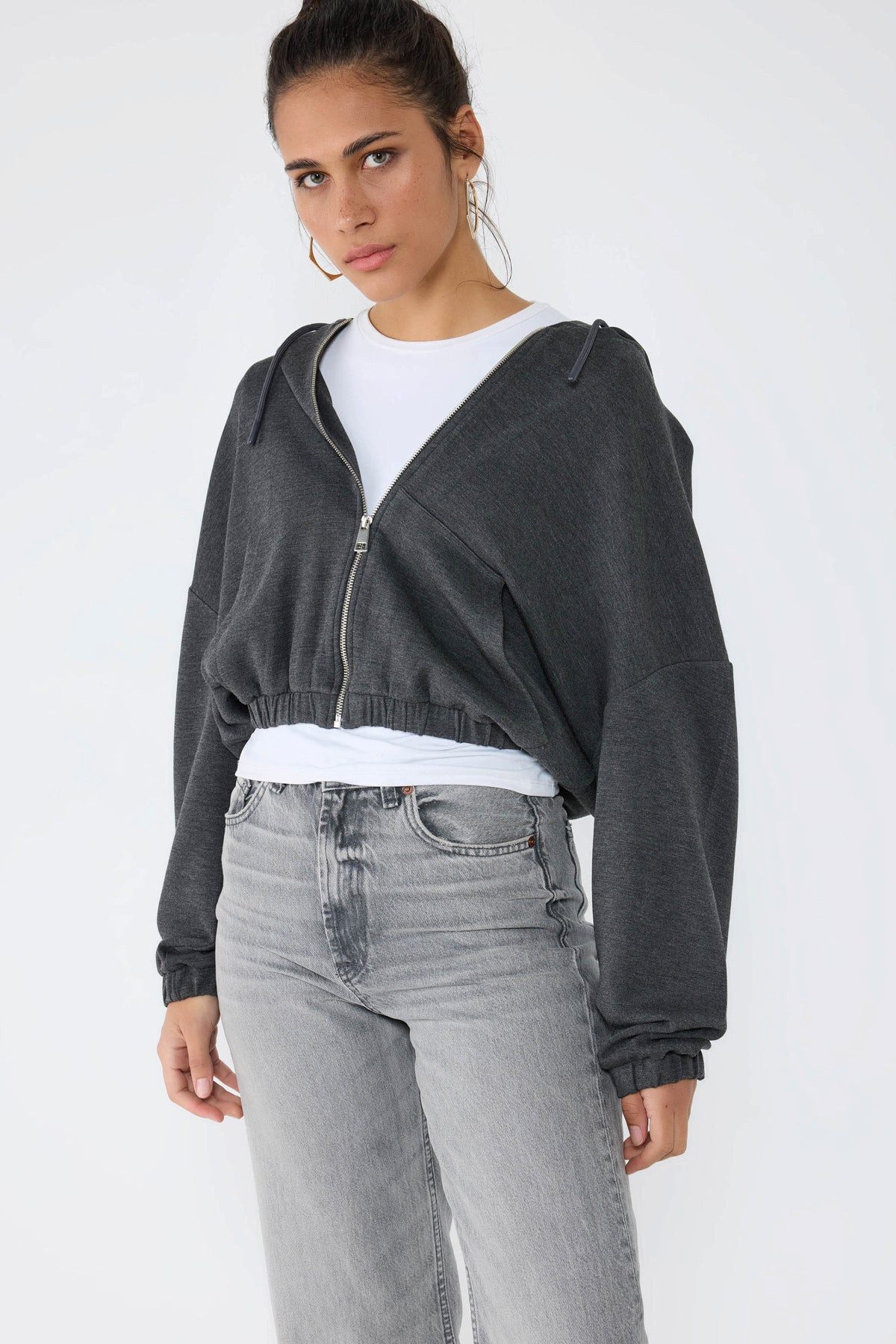 No Matter What Kapuzensweatshirt Kapuzen-Crop-Sweatshirt