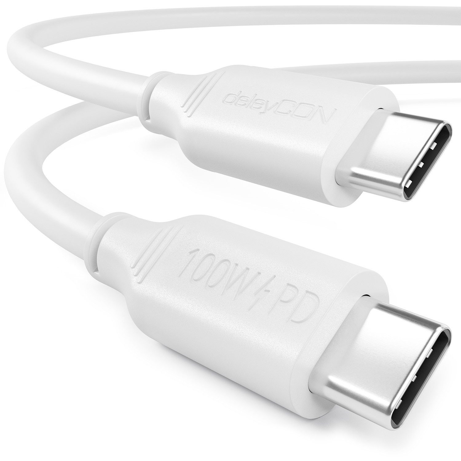 deleyCON 3,0m USB C Kabel Ladekabel PD3.0 100W Schnellladekabel USB-C zu USB-C USB-Kabel