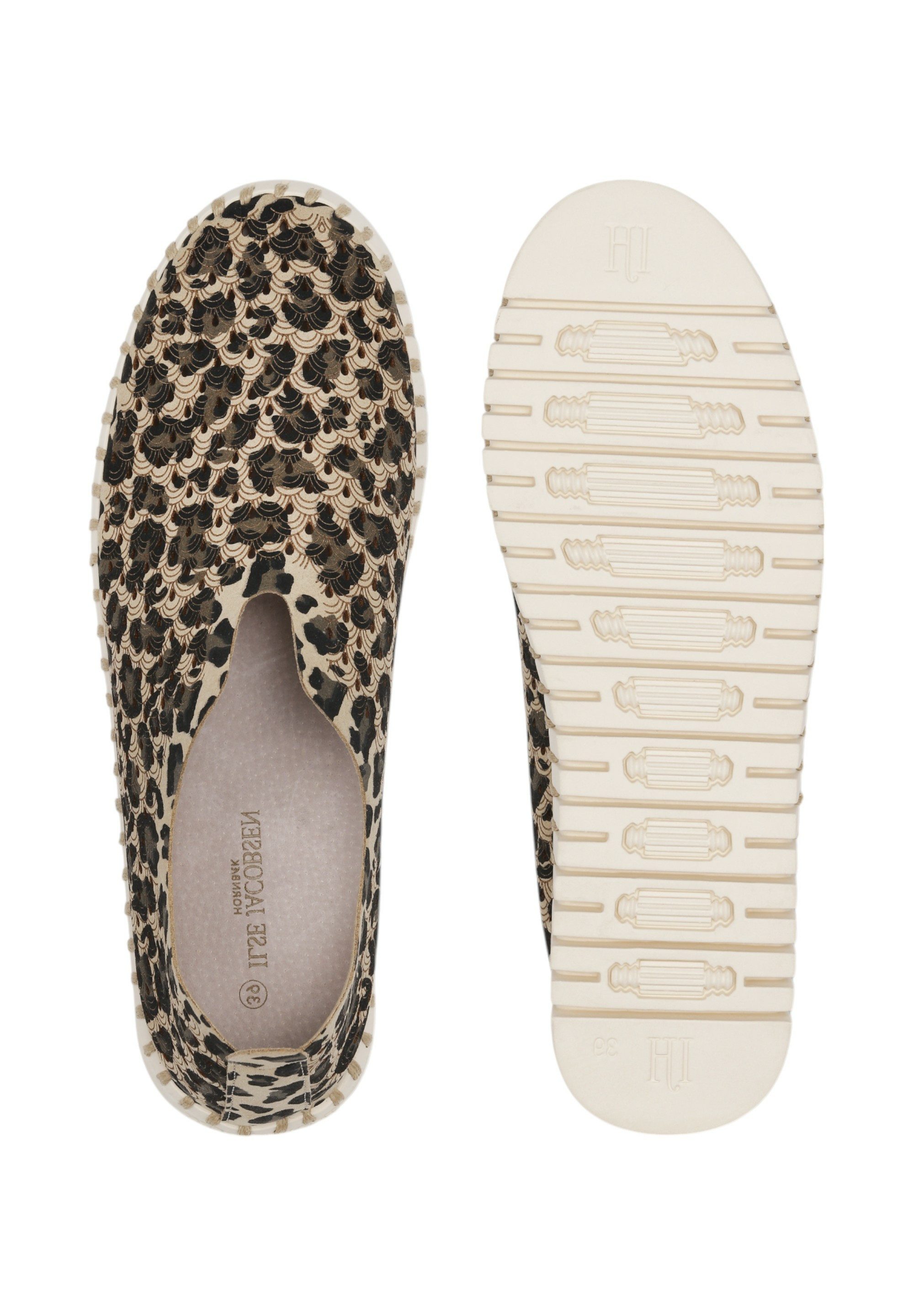 Ilse Jacobsen TULIP3275LEO Slipper Plateausohle, atmungsaktive Mikrofaser, hoher Tragekomfort