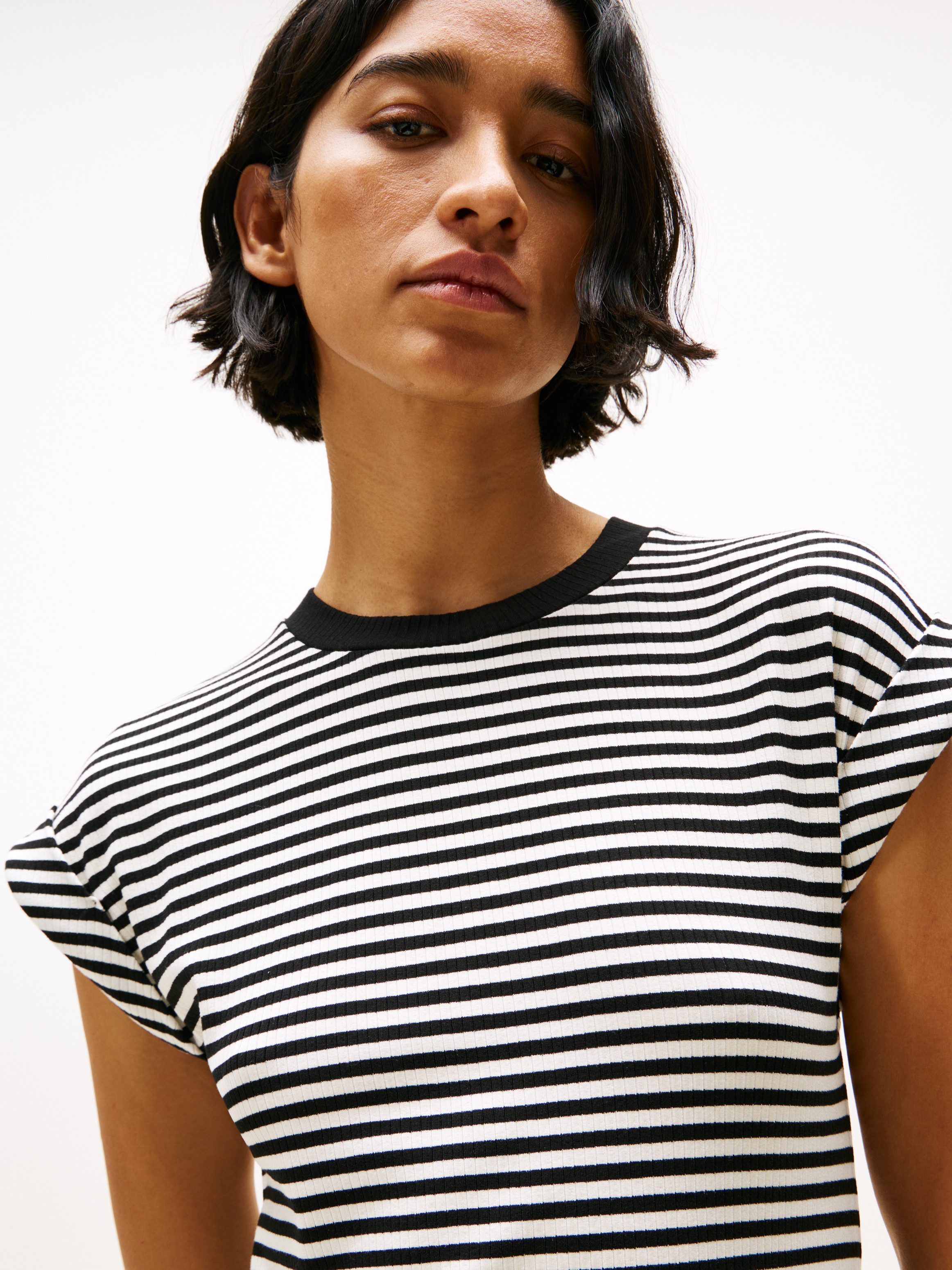 Tommy Hilfiger Shirtkleid RIB SHORT REG TEE DRS günstig online kaufen