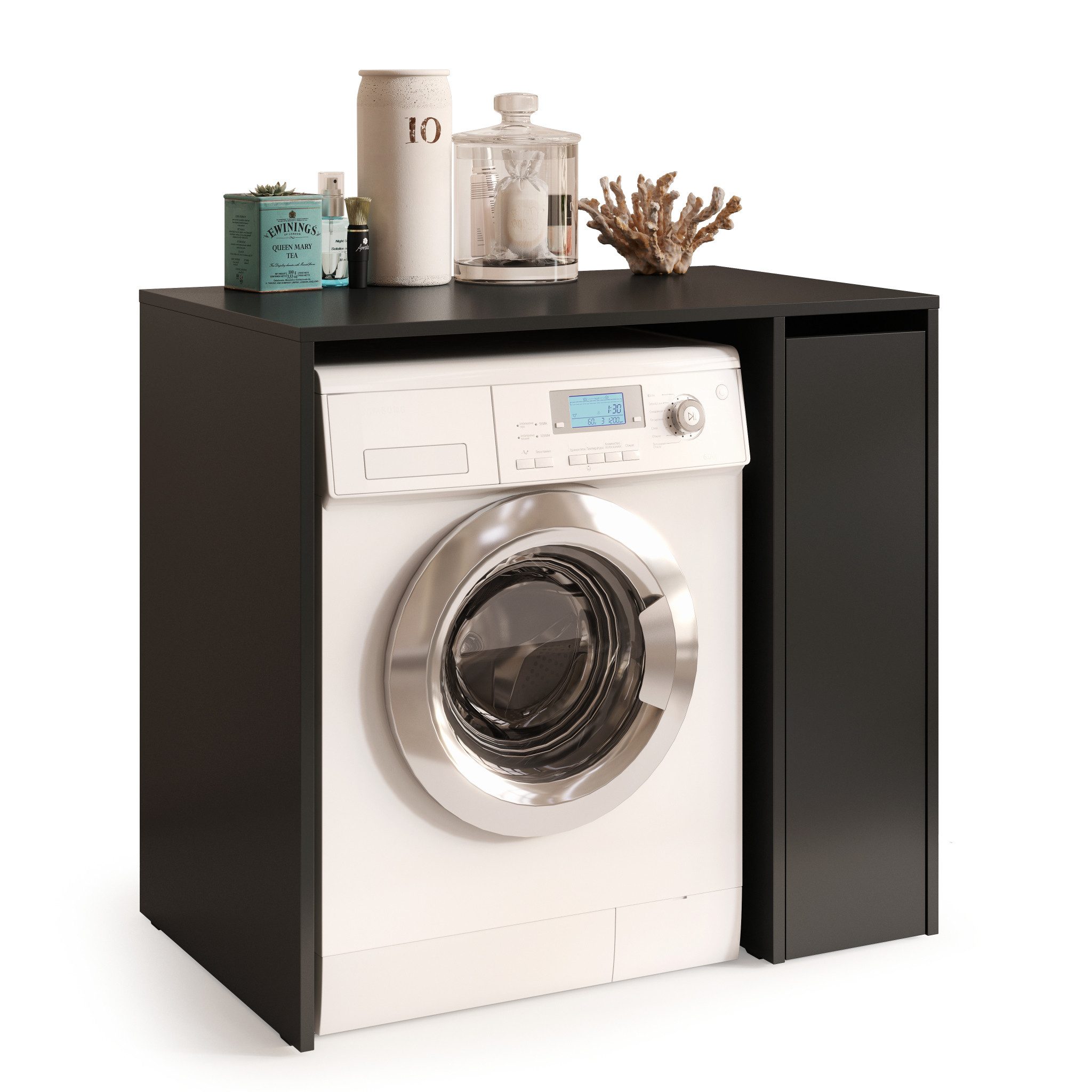 designimpex Waschmaschinenumbauschrank Carl Svensson W-222 Waschmaschinensc günstig online kaufen