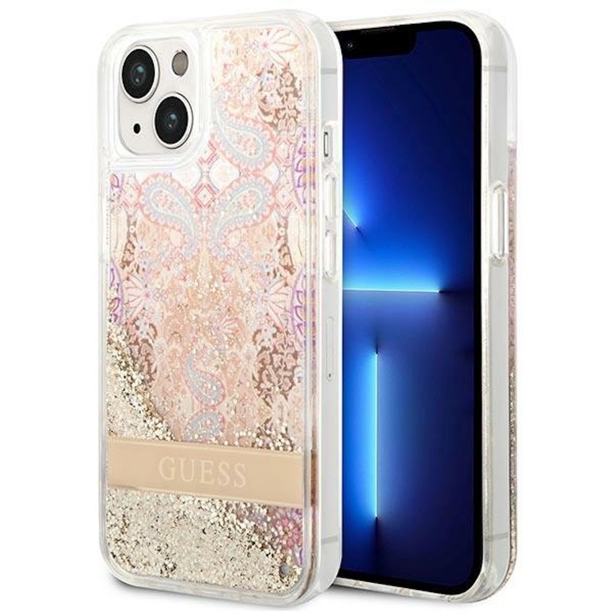 Guess Handyhülle Guess Apple iPhone 14 Plus Hard Case Paisley Liquid ...