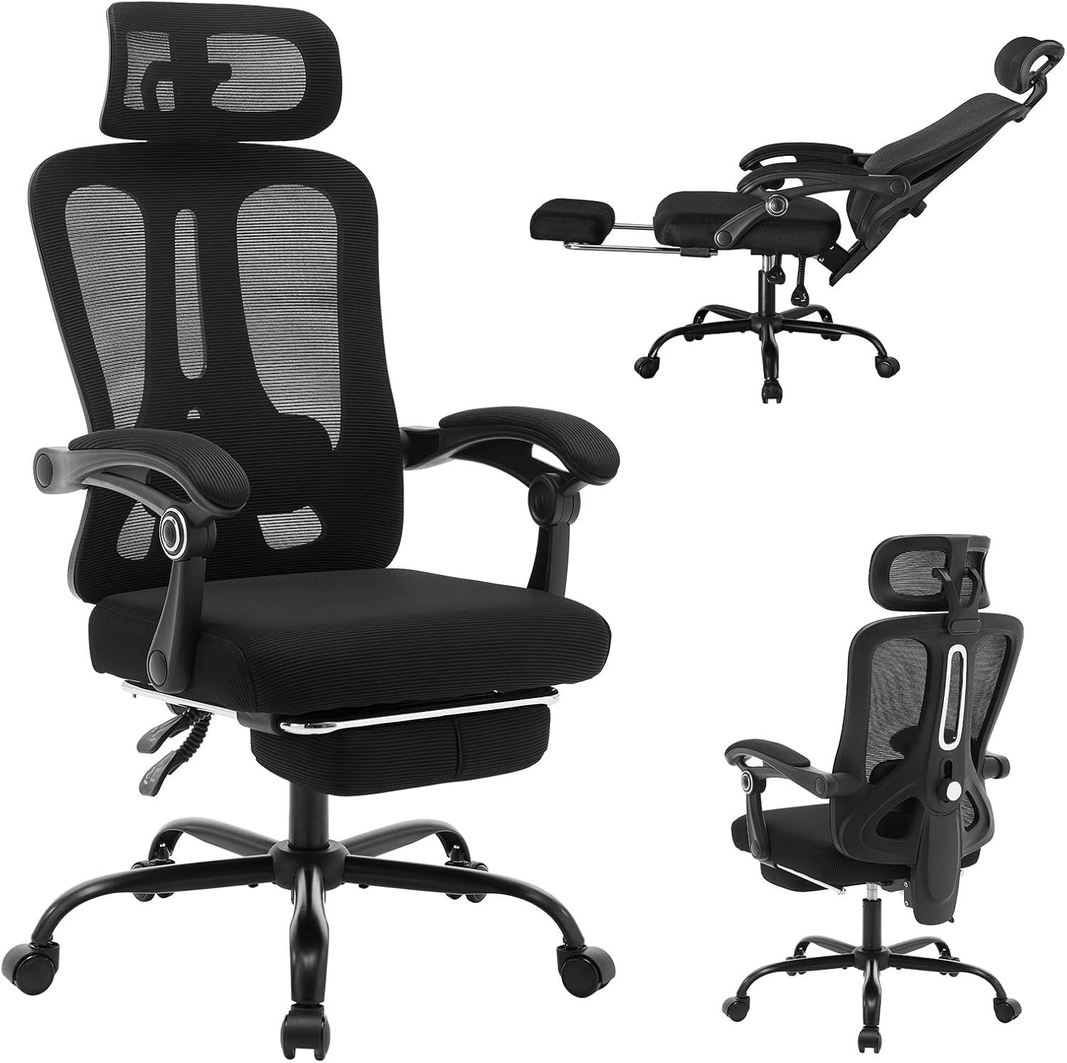 GarveeMore Bürostuhl Ergonomischer,Drehstuhl mit Fußstütze und günstig online kaufen