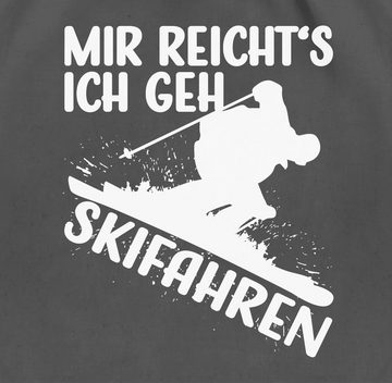 Shirtracer Turnbeutel Mir reicht's ich geh Skifahren - weiß, Snowboard, Ski und mehr