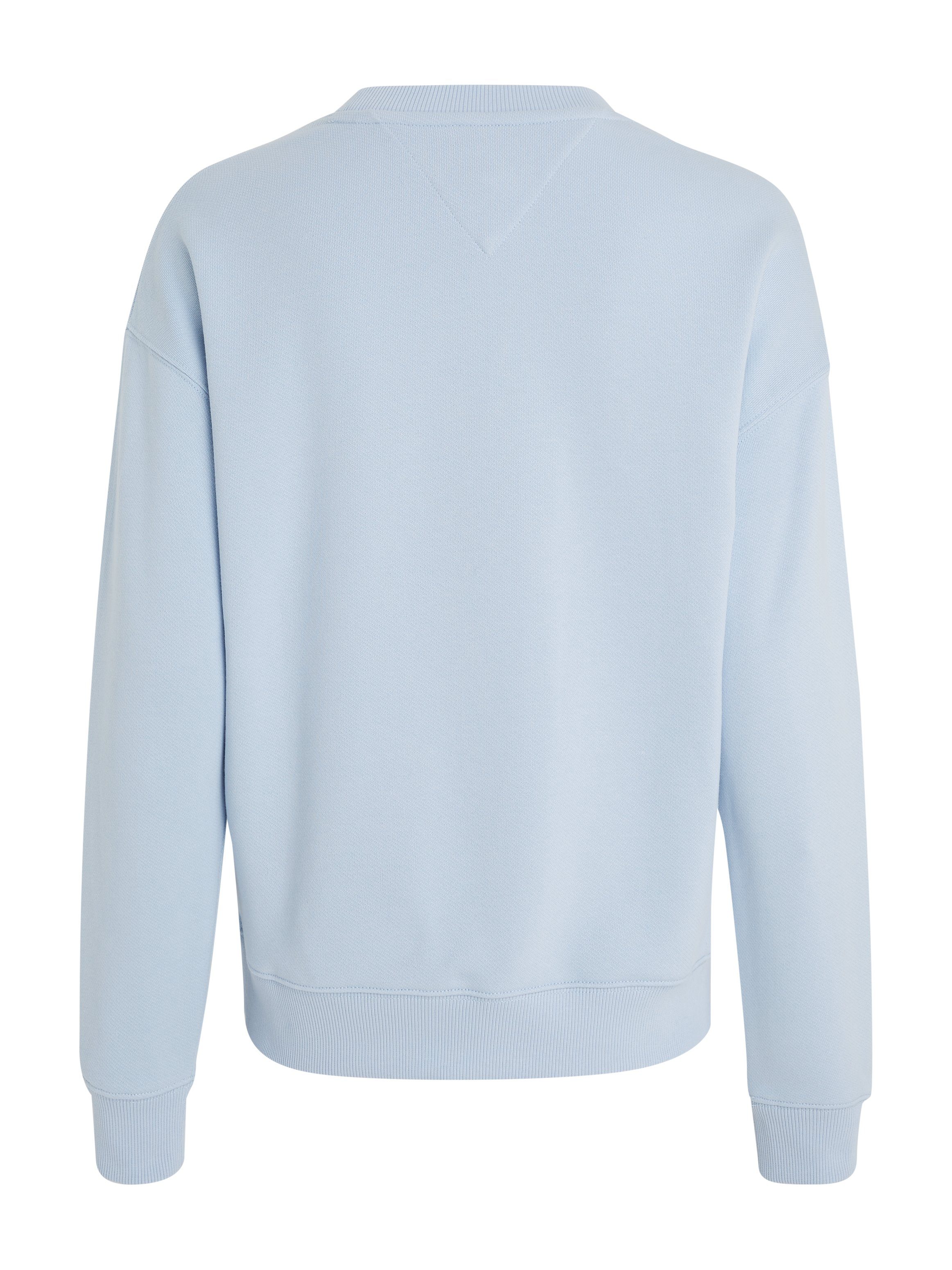 Breezy mit Sweatshirt Tommy Dropshoulder-Design Jeans und Frontlogo Blue