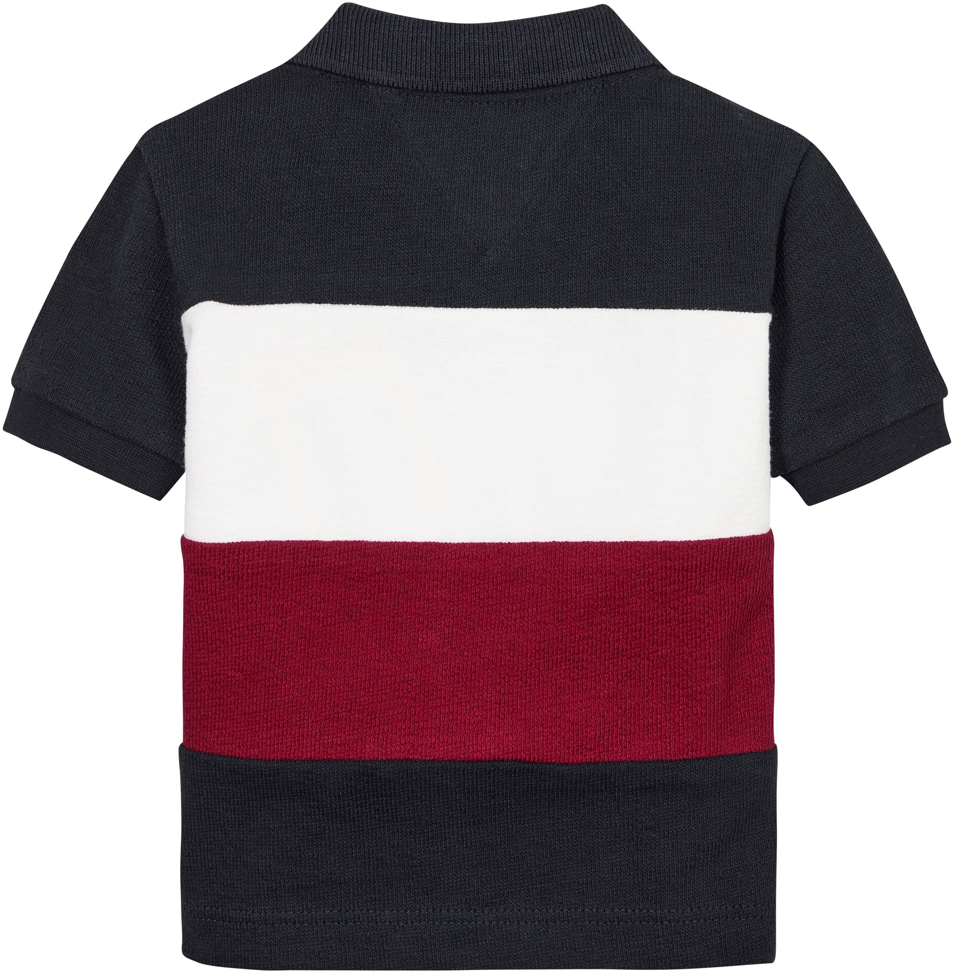 Tommy BABY COLORBLOCK Hilfiger POLO Tommy mit S/S Logo-Flag Poloshirt Hilfiger