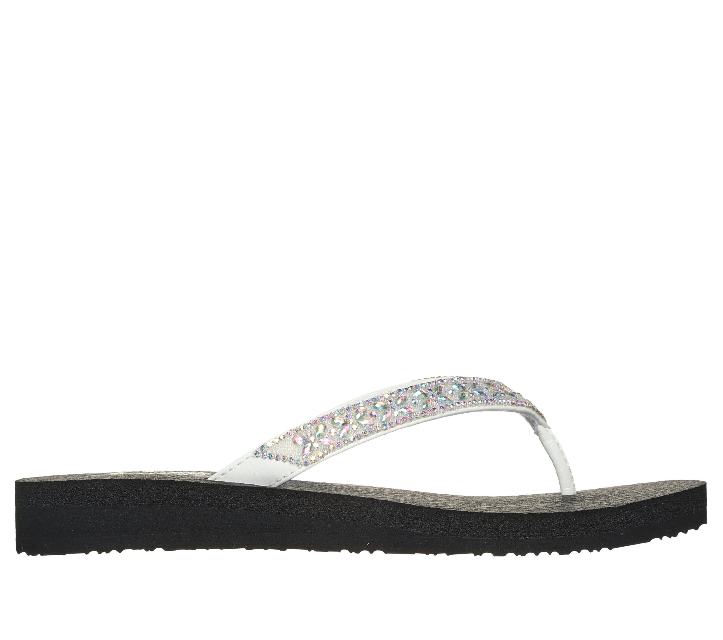 Skechers MEDITATION-BUTTERFLY GARDEN WEIß Outdoorsandale günstig online kaufen