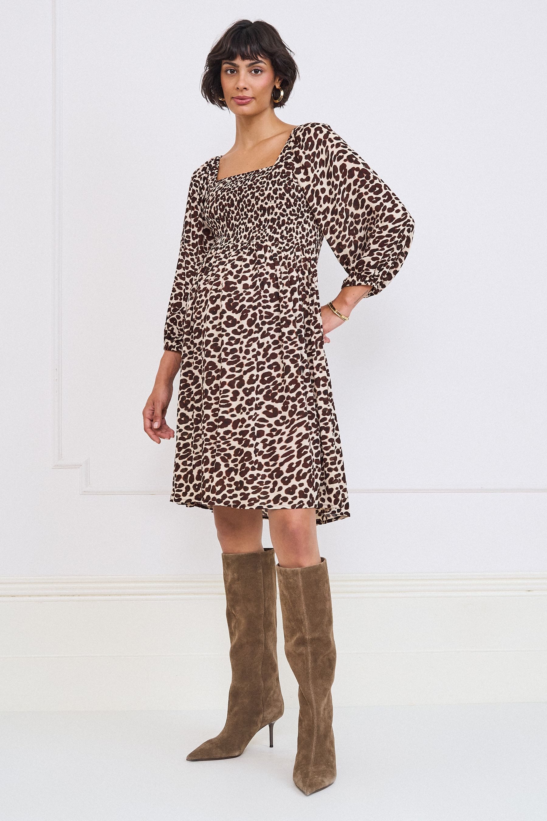 Seraphine Minikleid Seraphine Minikleid mit Animal-Print, Umstandsmode (1-tlg)