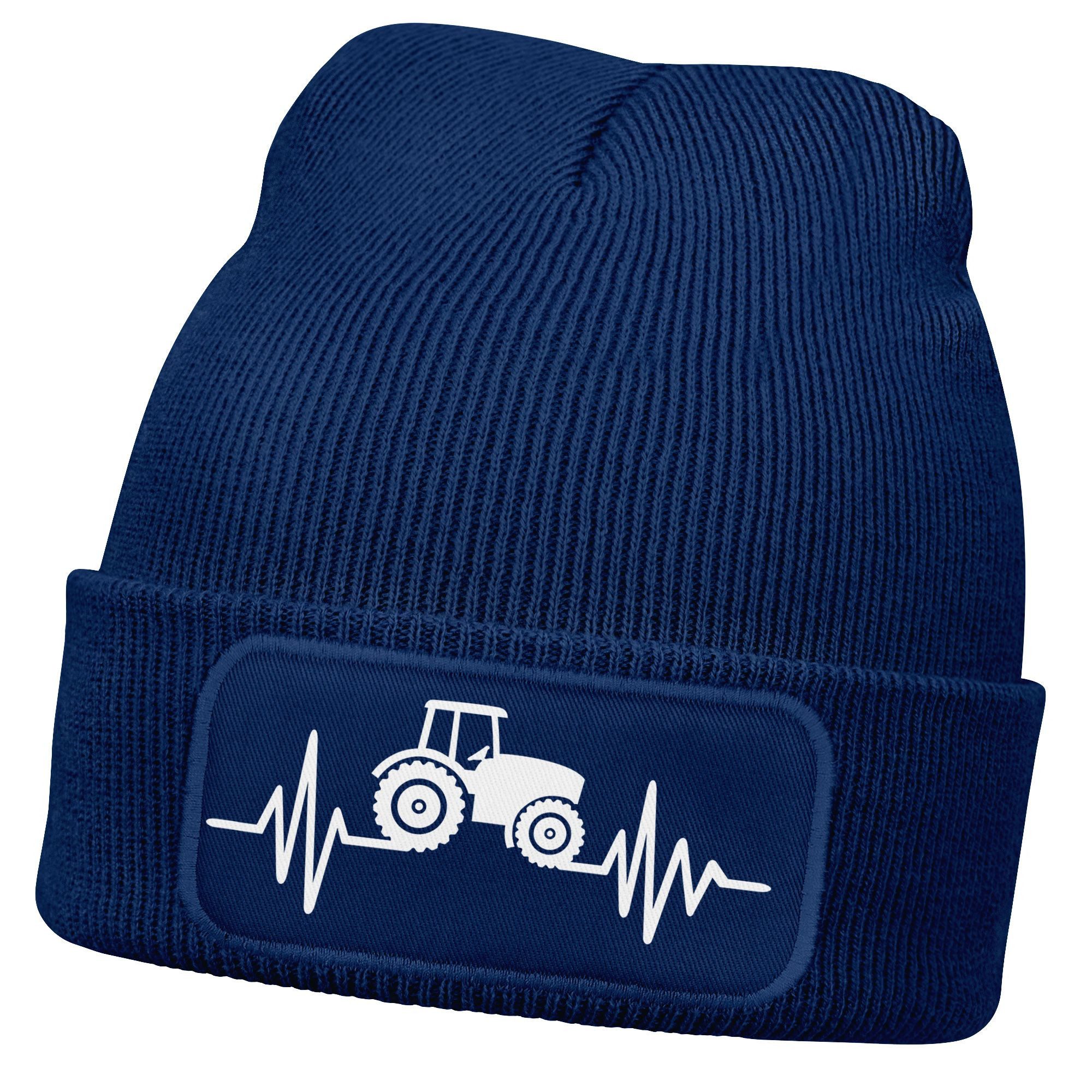 MoonWorks Beanie Herren Beanie mit Patch günstig online kaufen